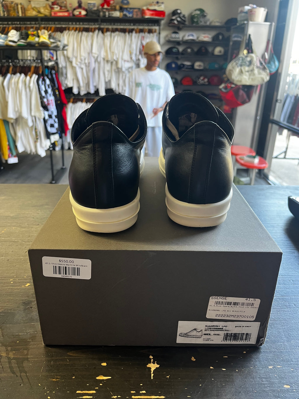 Pre-Owned Rick Owen’s Strobe Low Black