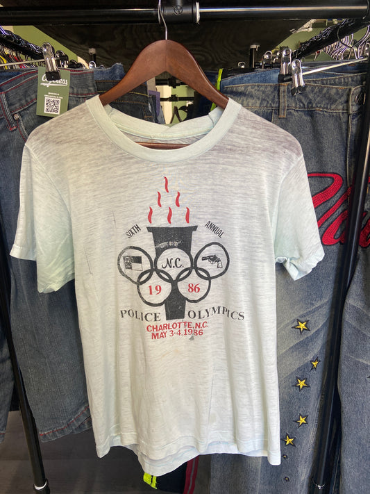 Vintage 1986 Police Olympics Tee