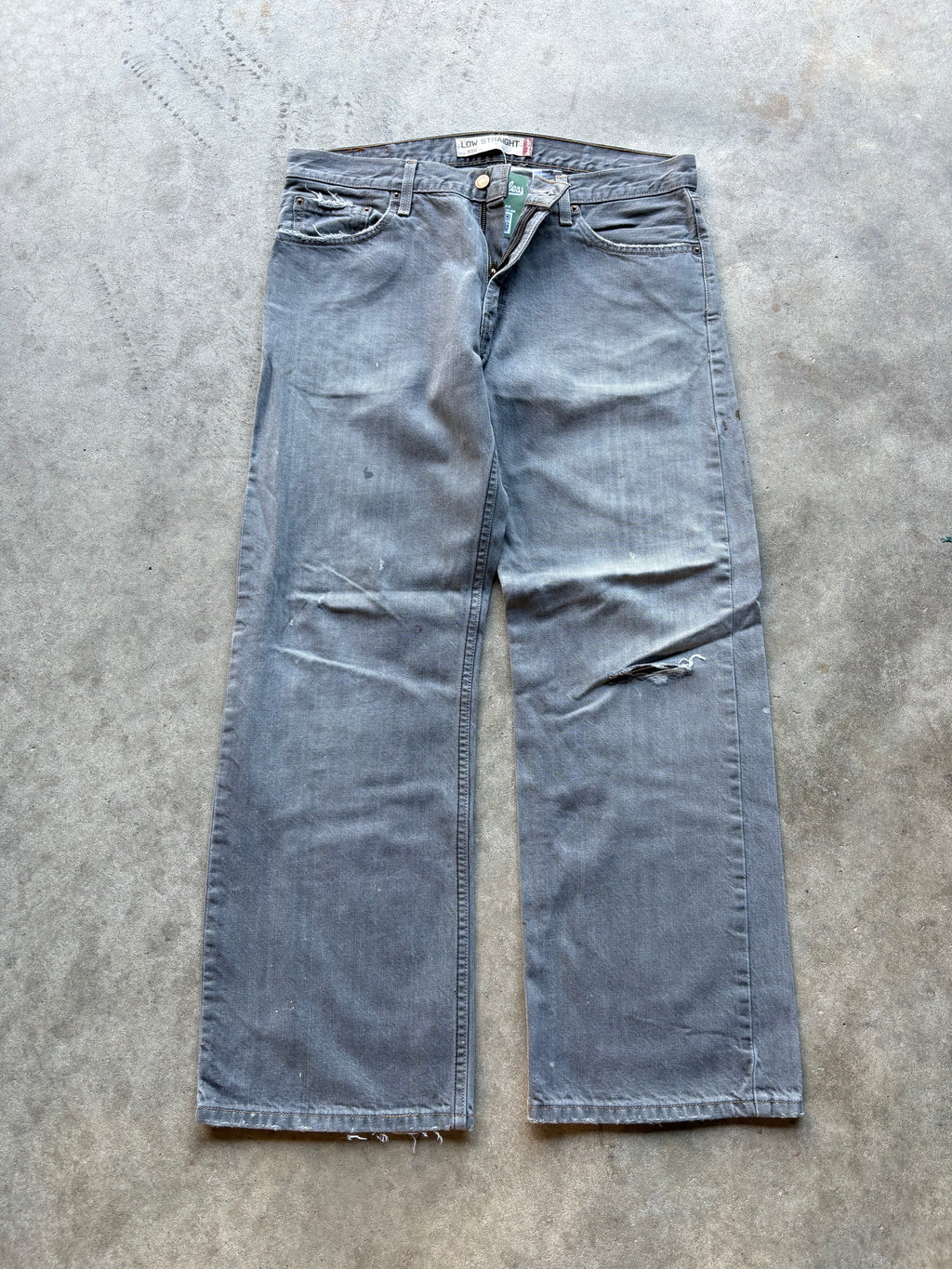 Y2K Levis Low Straight Fit Faded Denim Jeans
