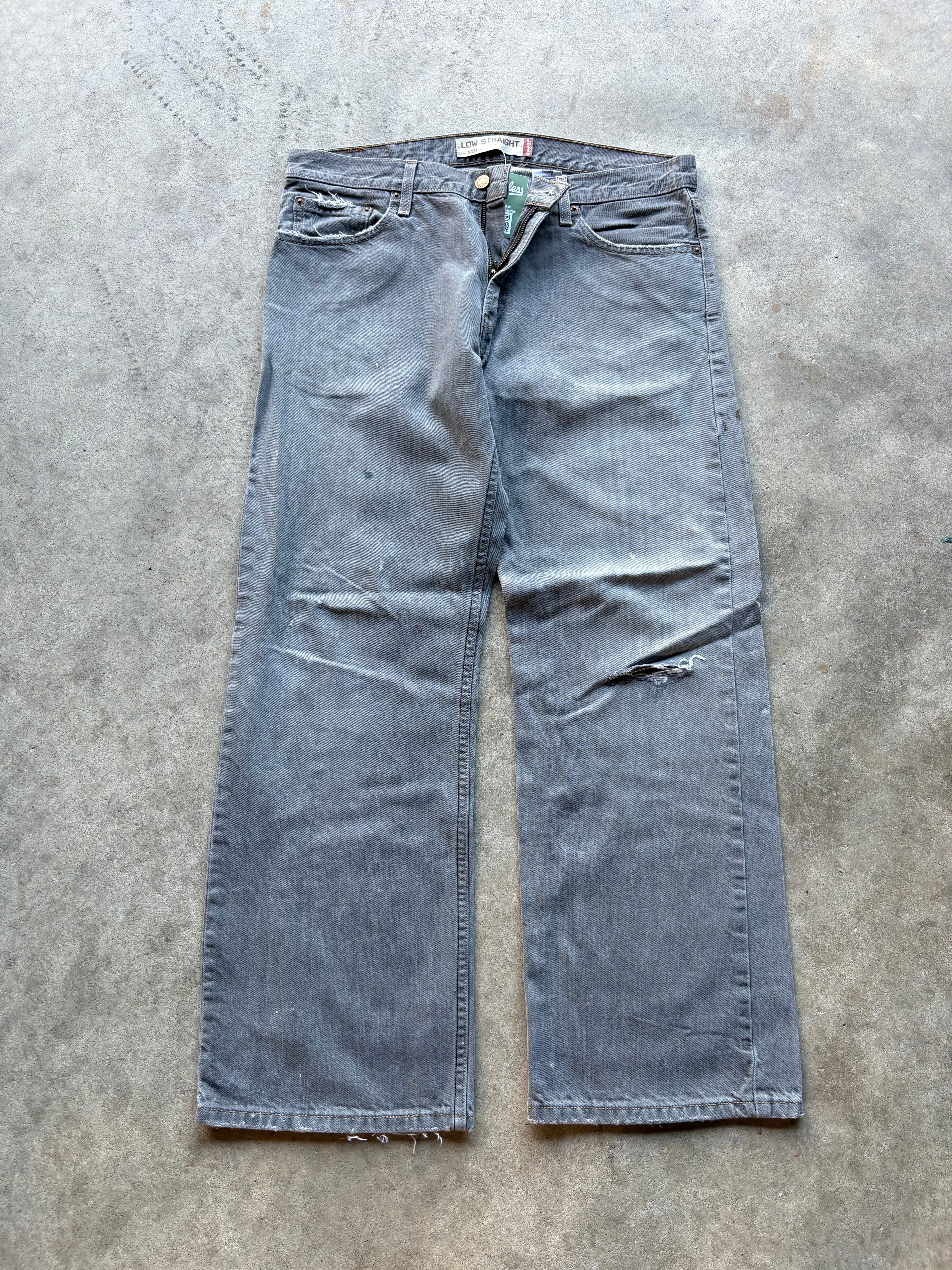 Y2K Levis Low Straight Fit Faded Denim Jeans