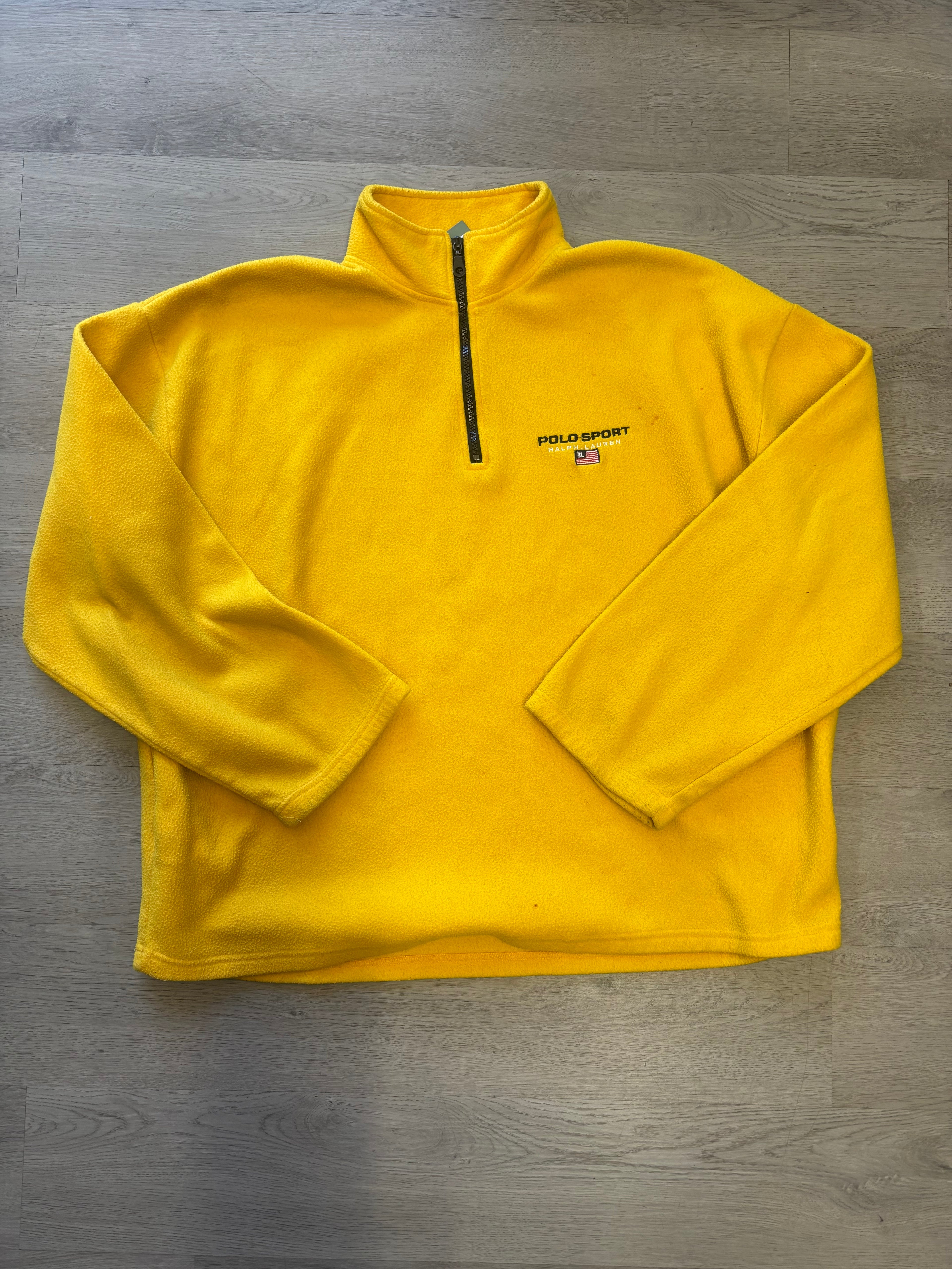 Vintage Polo Ralph Lauren Fleece Quarter Zip Jacket