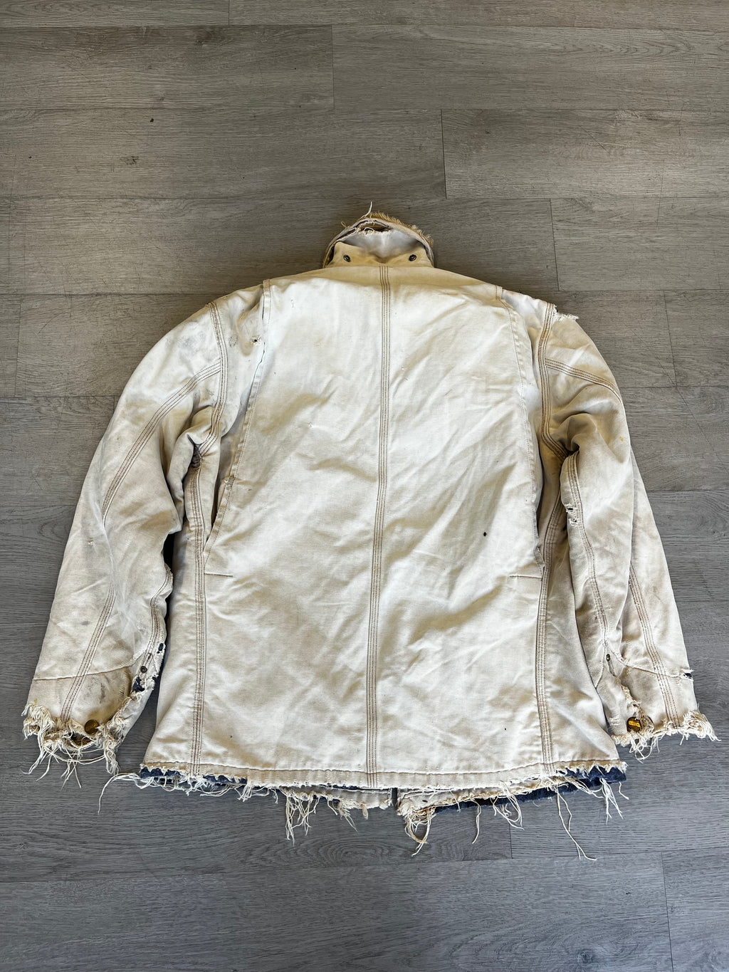 Vintage Disstressed Carhartt Button Up Jacket