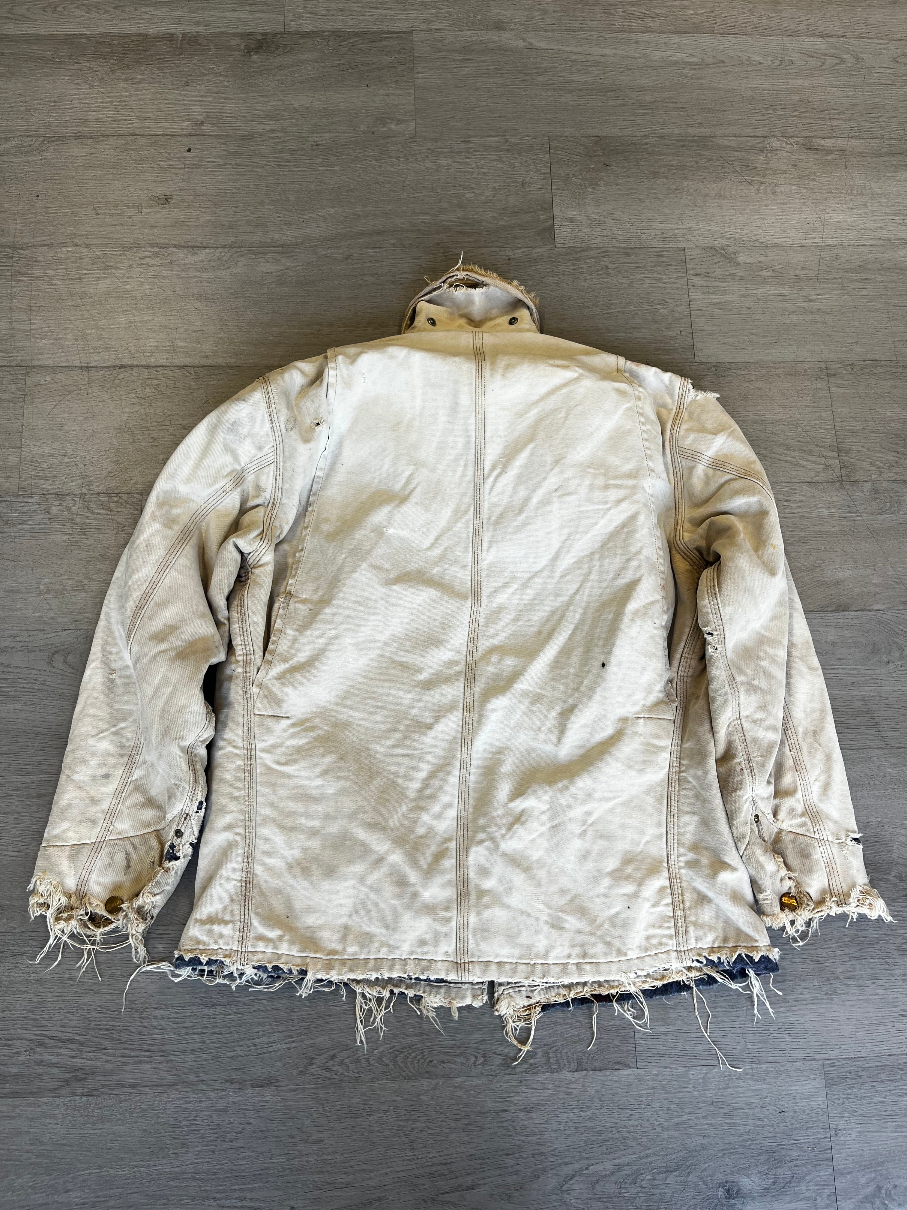 Vintage Disstressed Carhartt Button Up Jacket