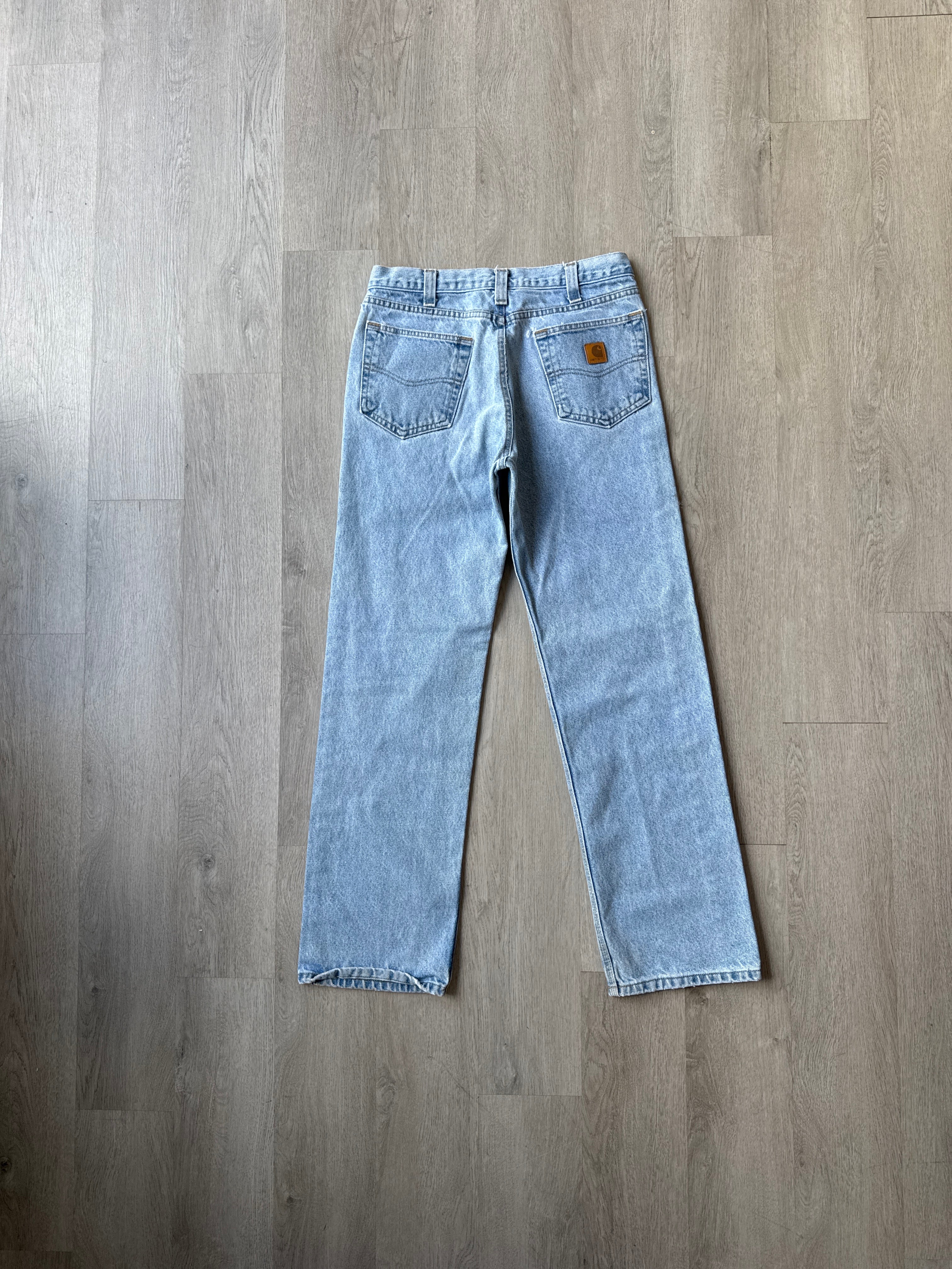 Vintage Carhartt Regular Fit Light Washed Denim Jeans