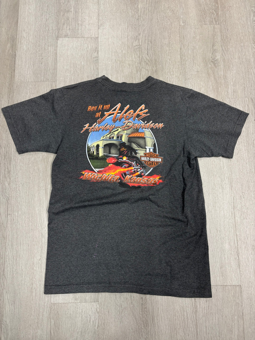 Harley Davidson ‘Roll It Up At Alefs’ Bald Eagle Kansas Tee