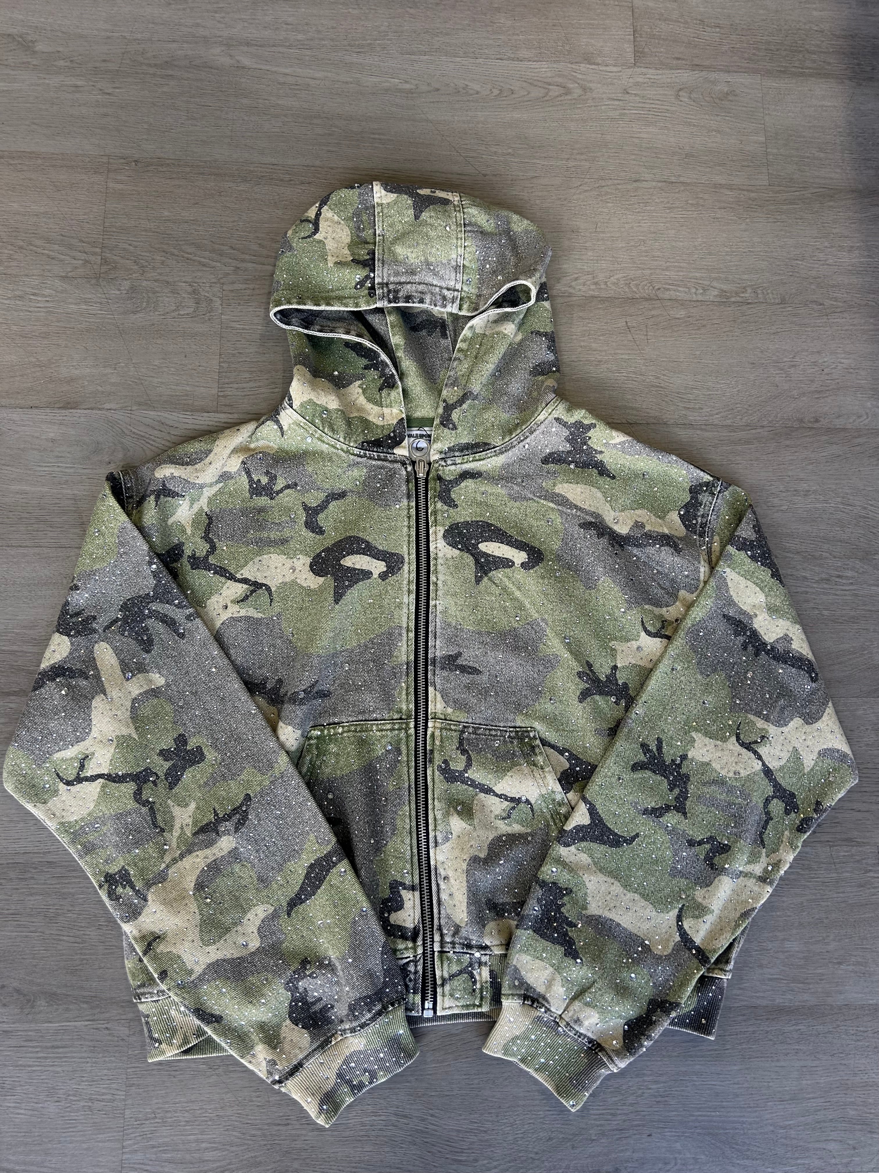 Brand New Valley Vale Sports Division Rhinestone Camo Hoodie