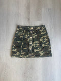 Almost Famous Women’s Camo Print High Rise Skirt