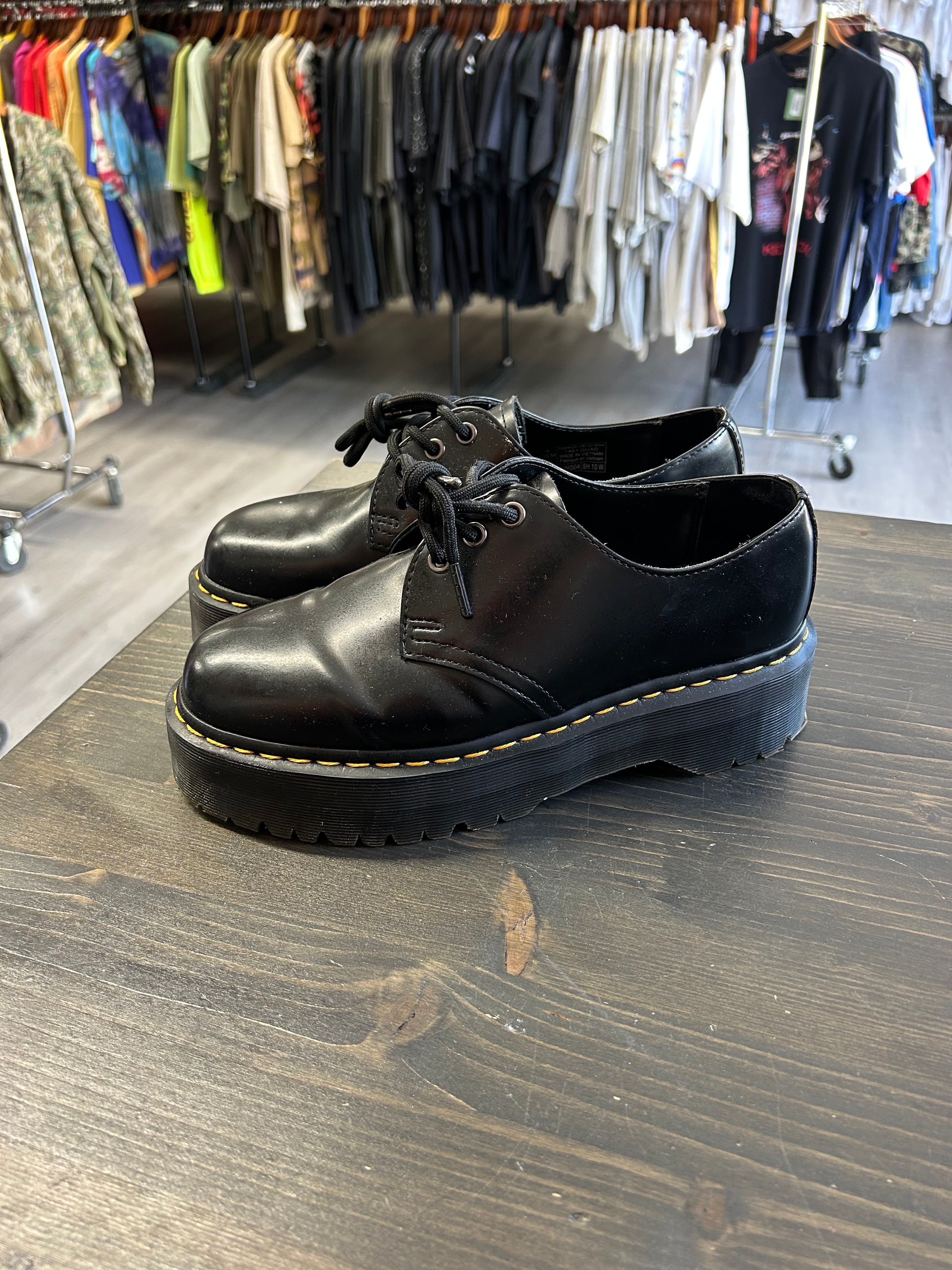 Pre-owned 1461 Smooth Leather Platform Shoes