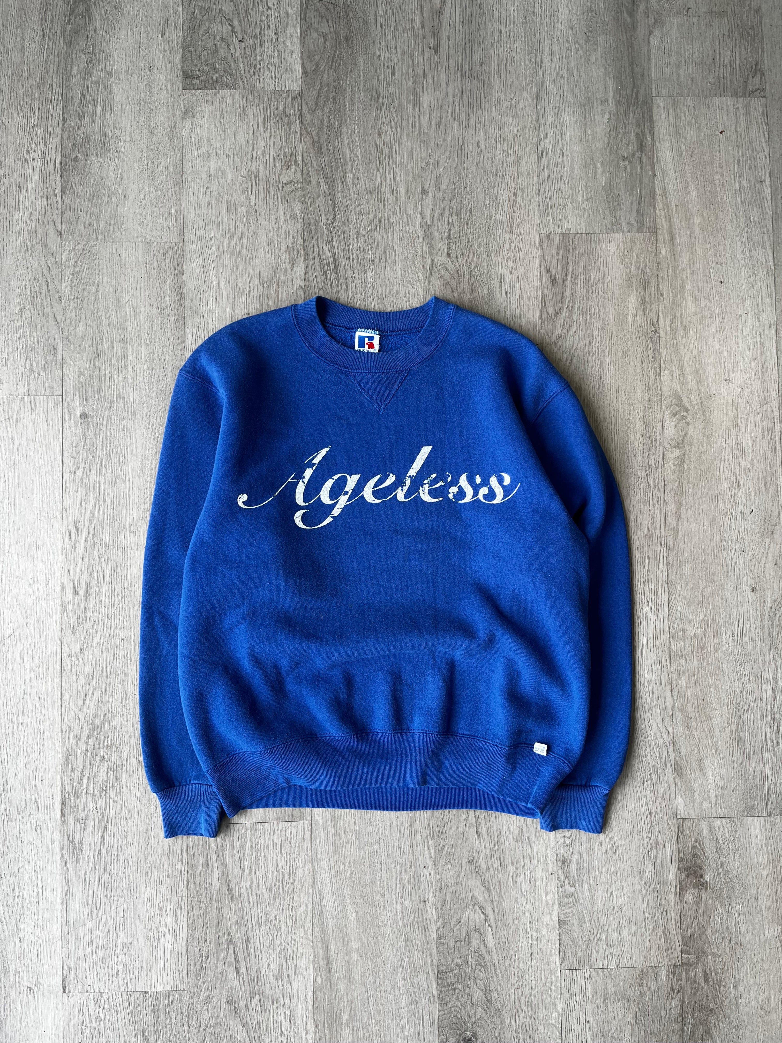 Vintage Russell Royal Blue Ageless Script Sweatshirt