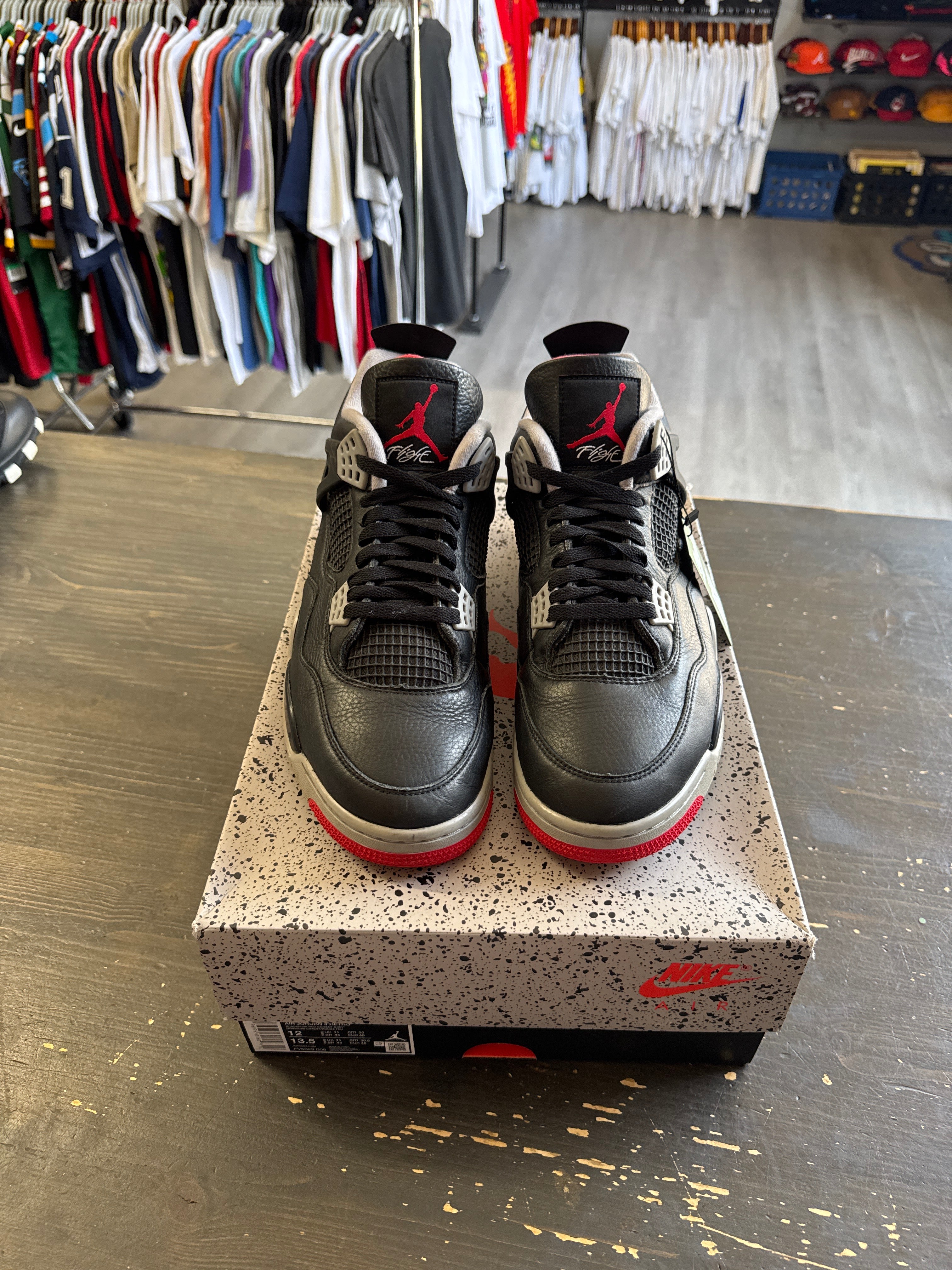 Pre-owned Jordan Retro 4 Bred Reimagined