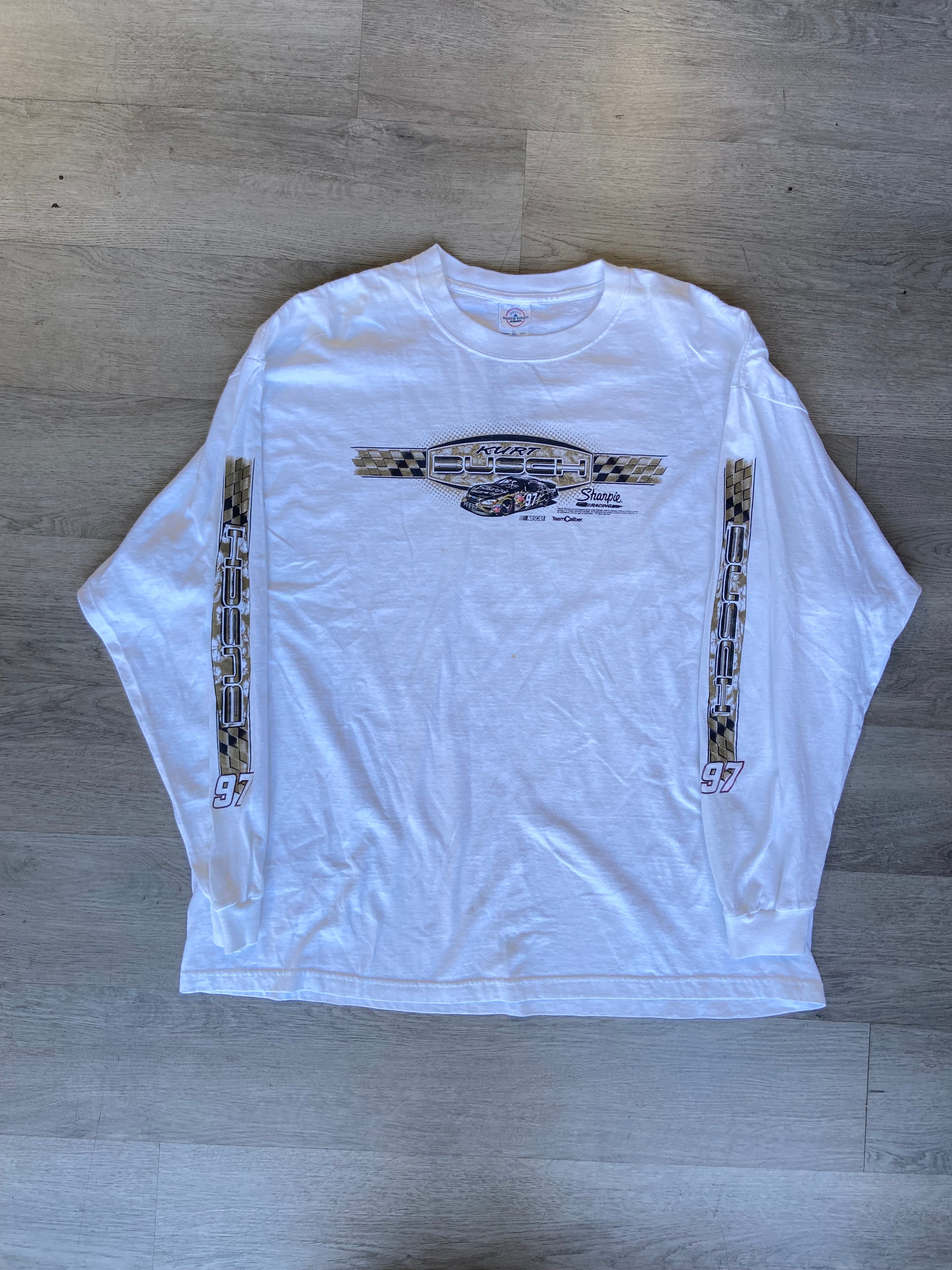 Vintage Kurt Busch Racing Longsleeve Tee