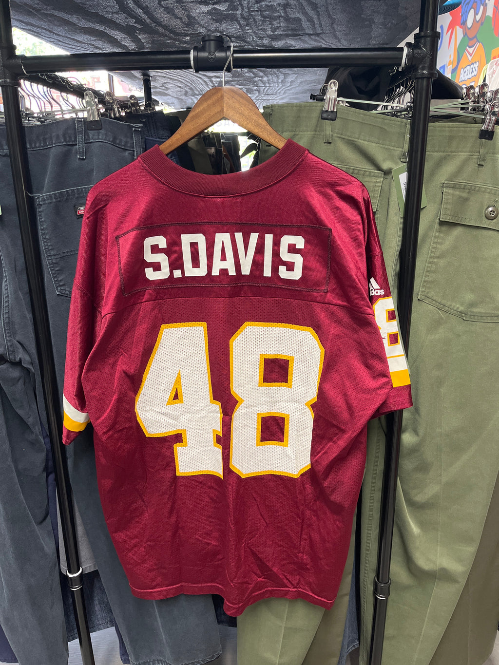 Vintage Adidas Washington Redskins Stephen Davis Jersey