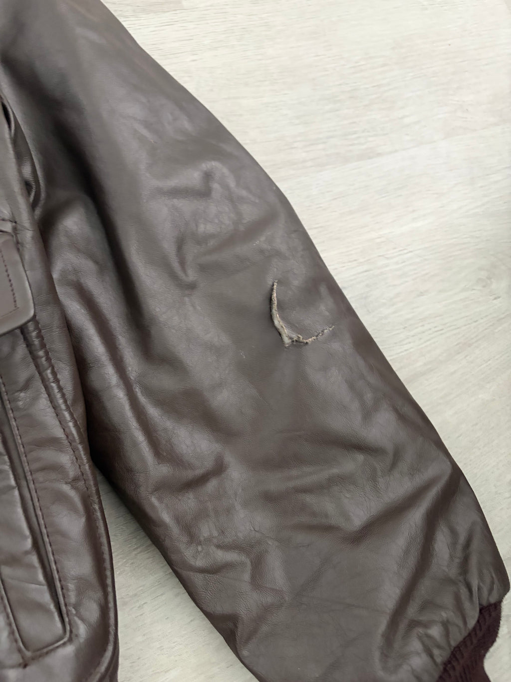 Vintage Brown Leather Jacket