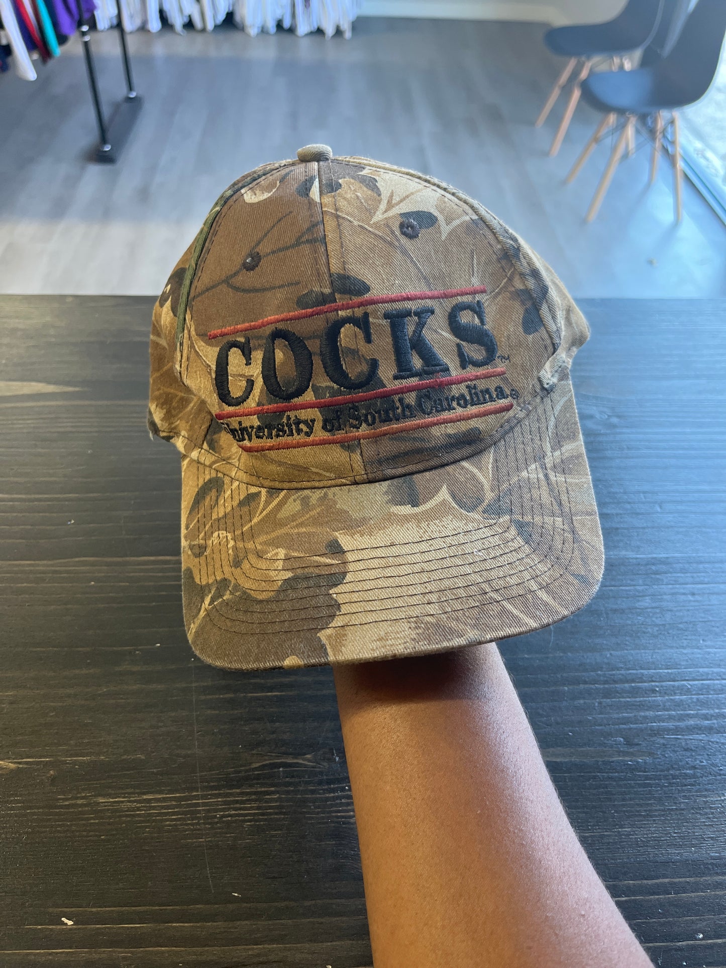 Cocks University of South Carolina Camo Snapback Hat