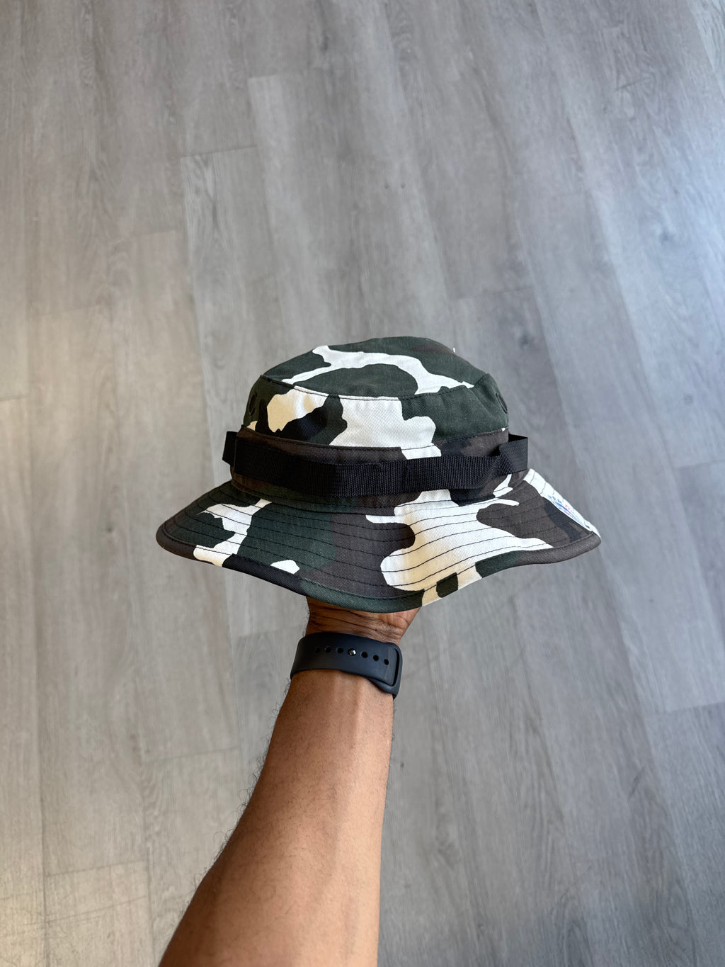 Vintage Propper U.S. Military Woodland Camo Boonie Bucket Hat