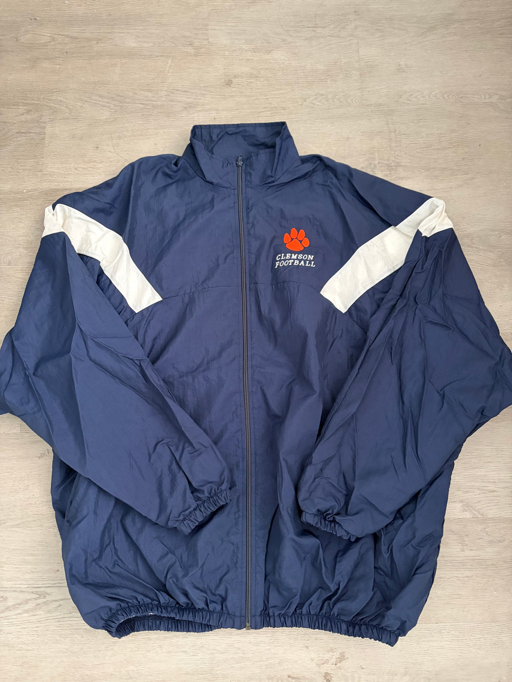 Vintage Russell Clemson Univeristy Zip Up Windbreaker Jacket
