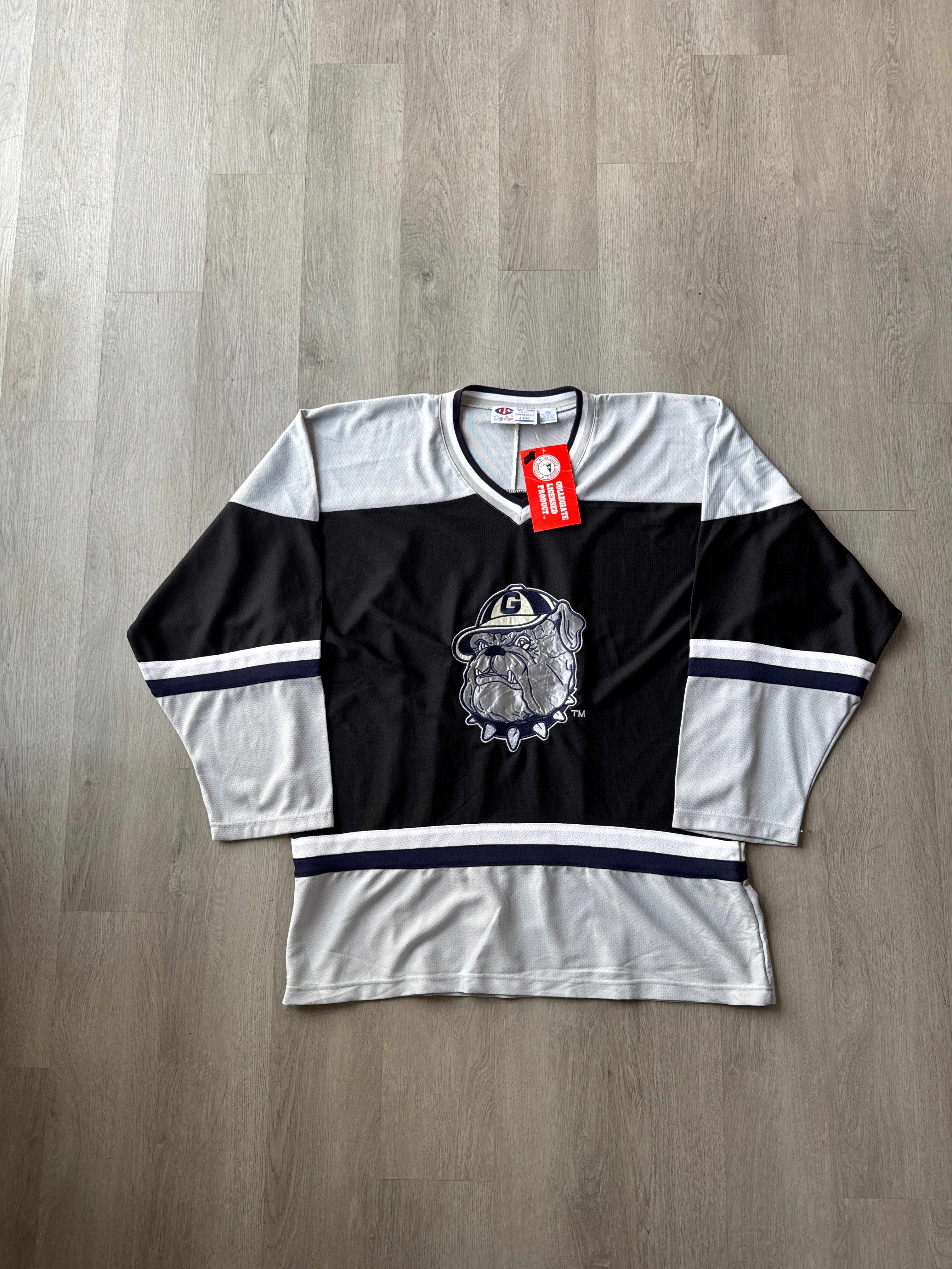 Vintage 90s City Boy Collegiate Sportswear Georgetown University Hoyas Jack Of The Bulldog Hockey Jersey