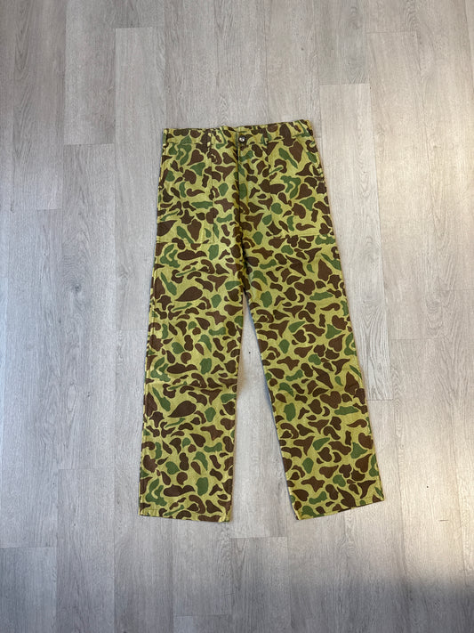 Vintage Duck Camo Military Trousers Pants