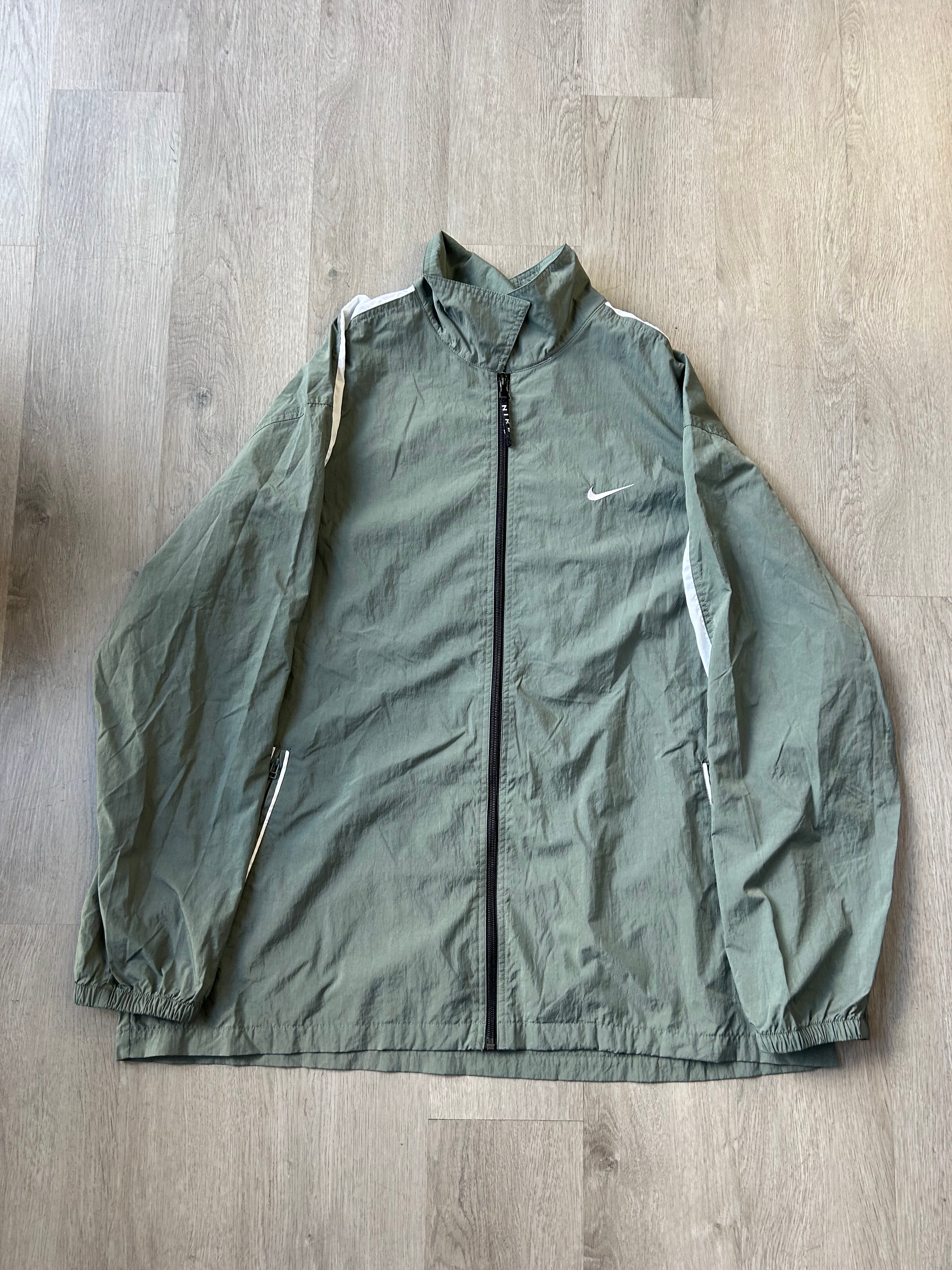 Vintage Nike Olive Green Windbreaker Jacket