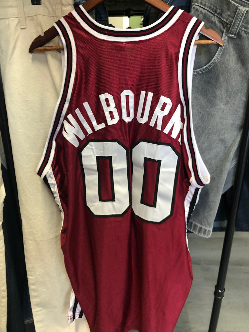 Vintage Gamecock Red Basketball Wilbourne Jersey