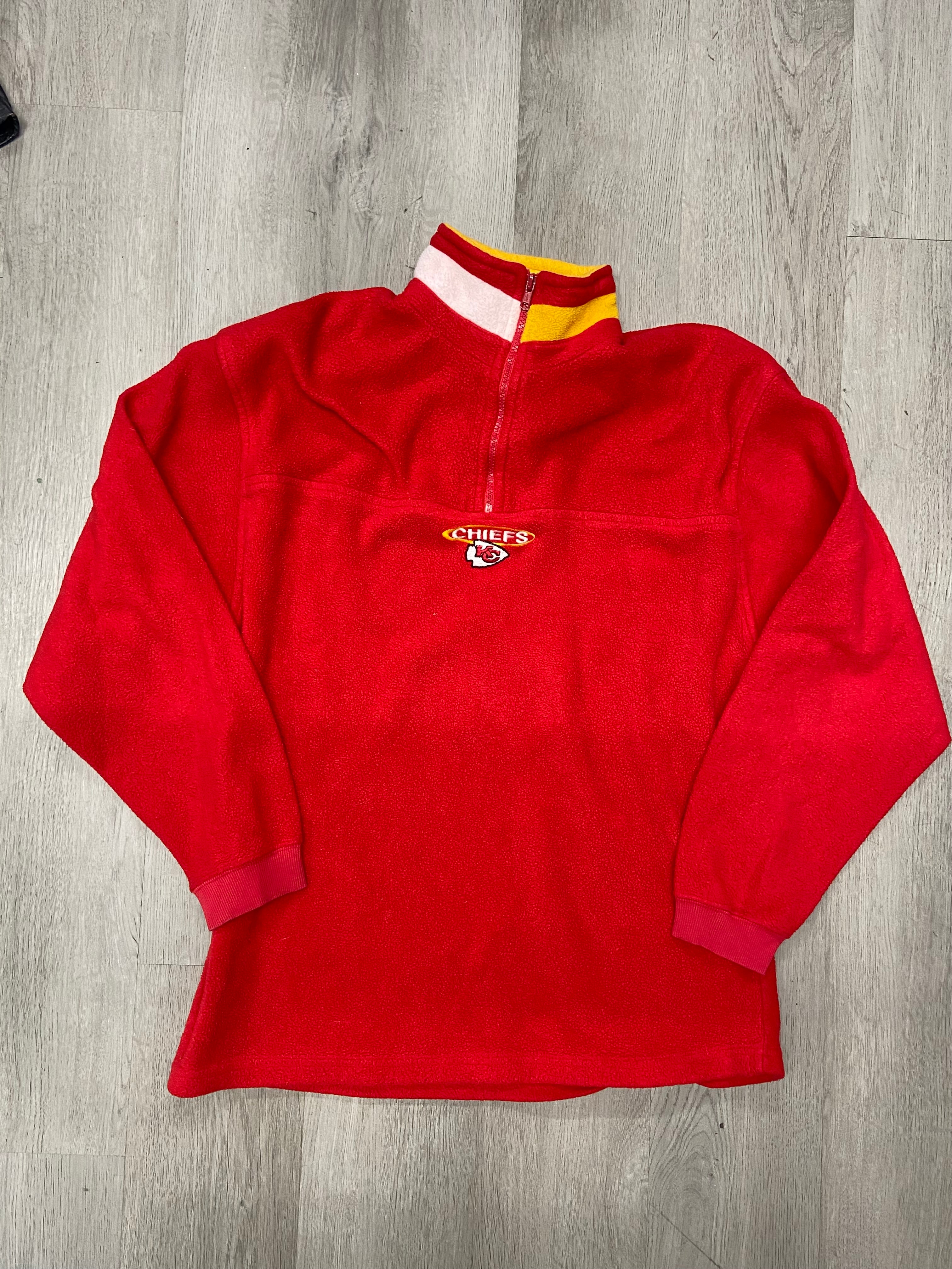 Vintage 1995 NFL Kansas City Chiefs Fleece Quarter Zip Sweatshirt