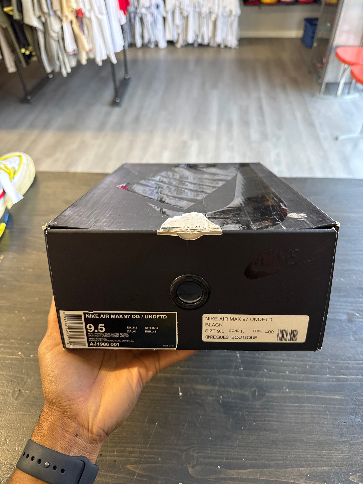 Pre-owned Nike Air Max 97 Undefeated Black