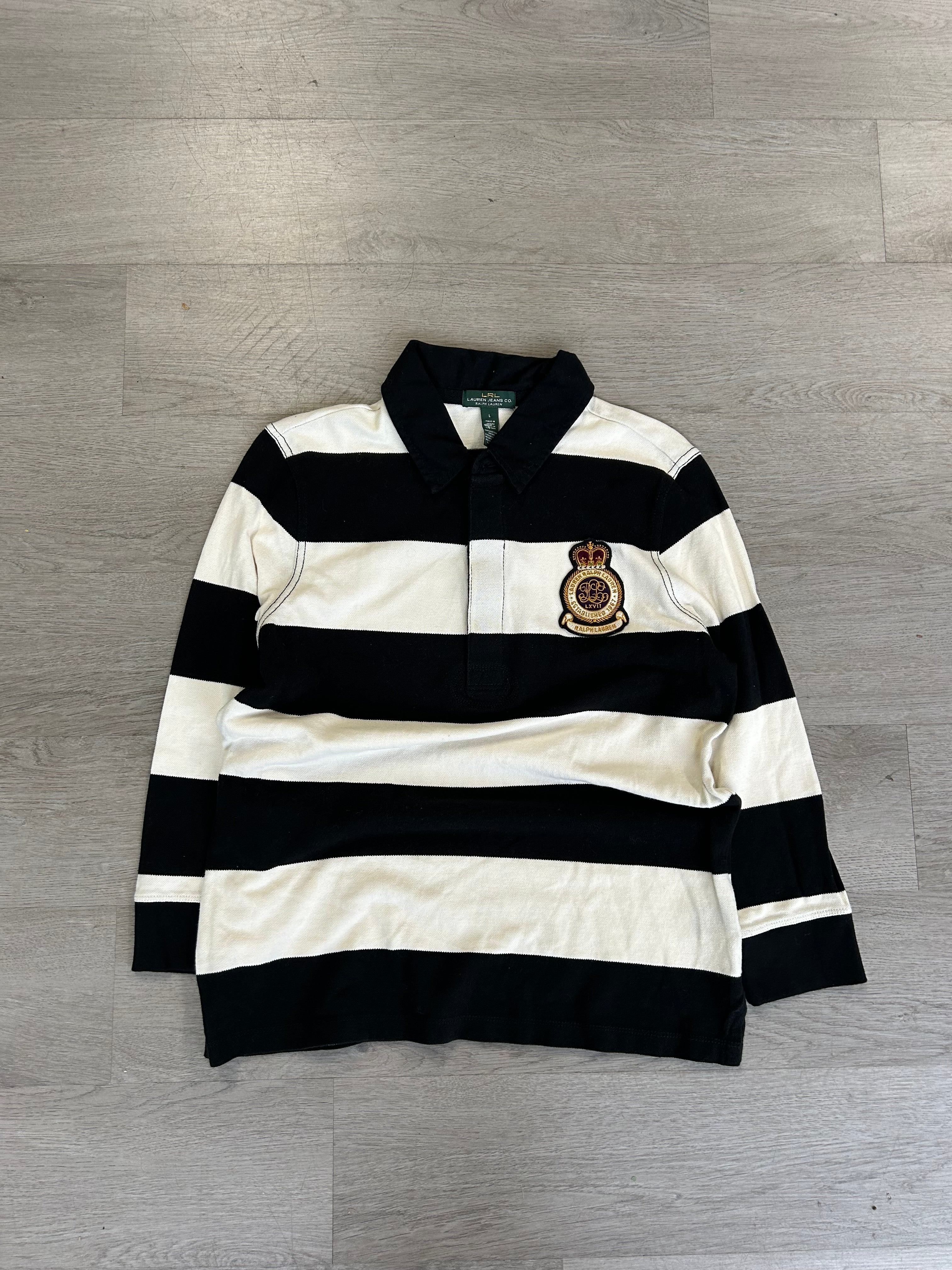 Women’s Y2K Ralph Lauren Jeans Striped Longsleeve Tee