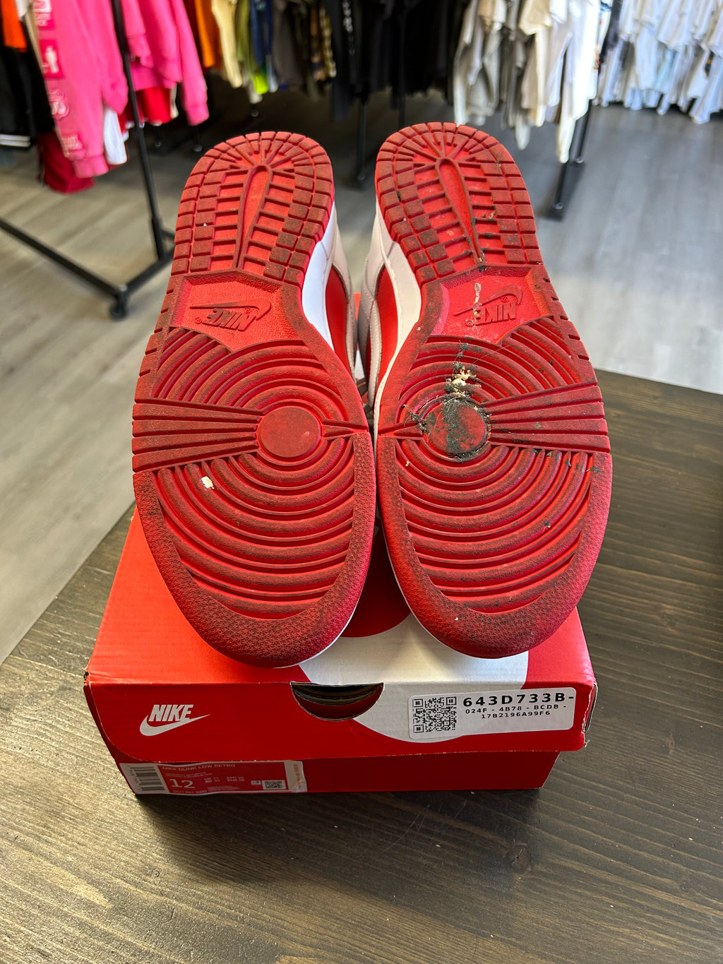 Pre-Owned Nike Dunk Low Championship Red