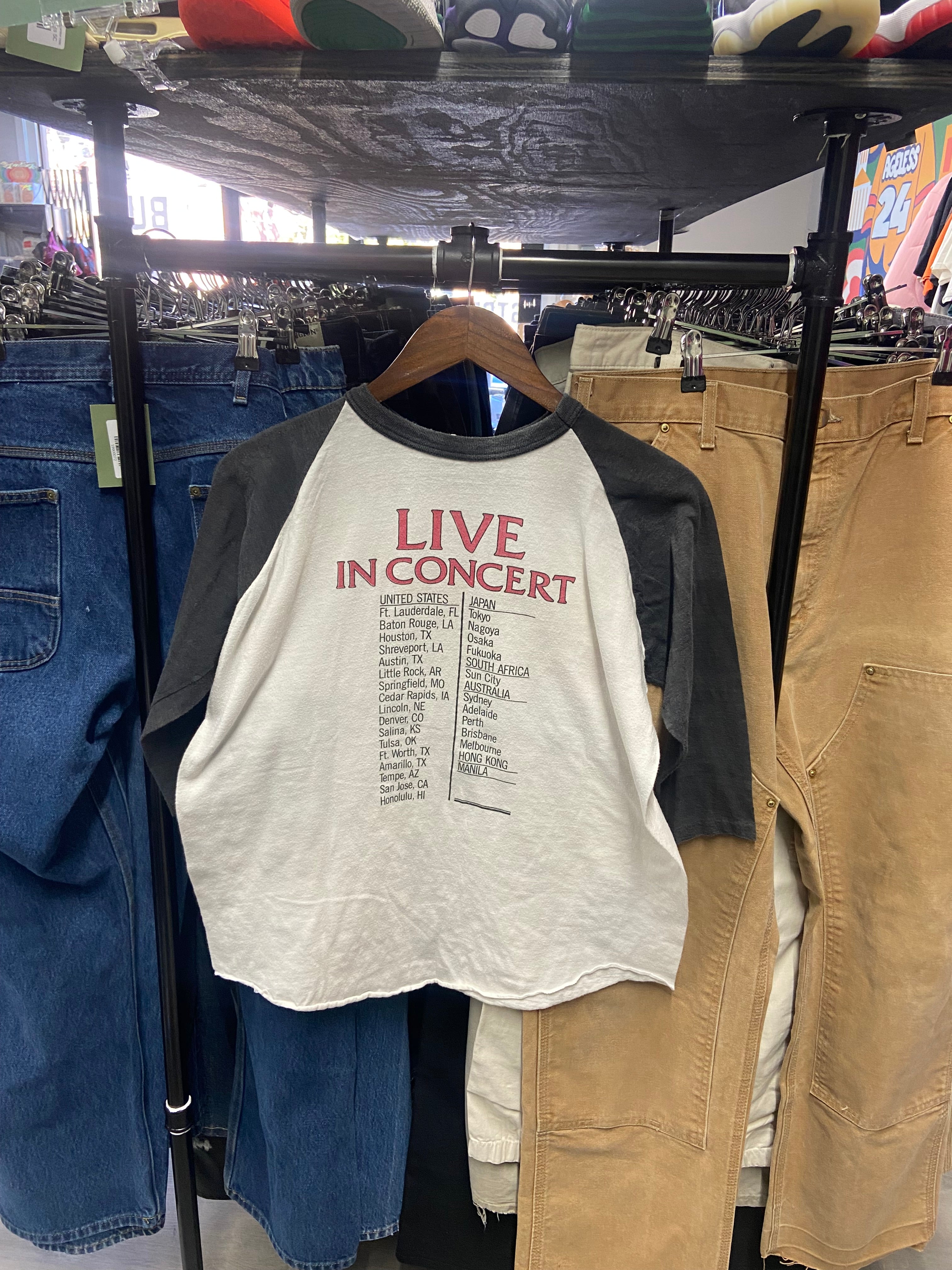 Vintage Barry Manilow Tour Raglan Tee