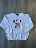 Vintage White U.S.A Polo Sweatshirt