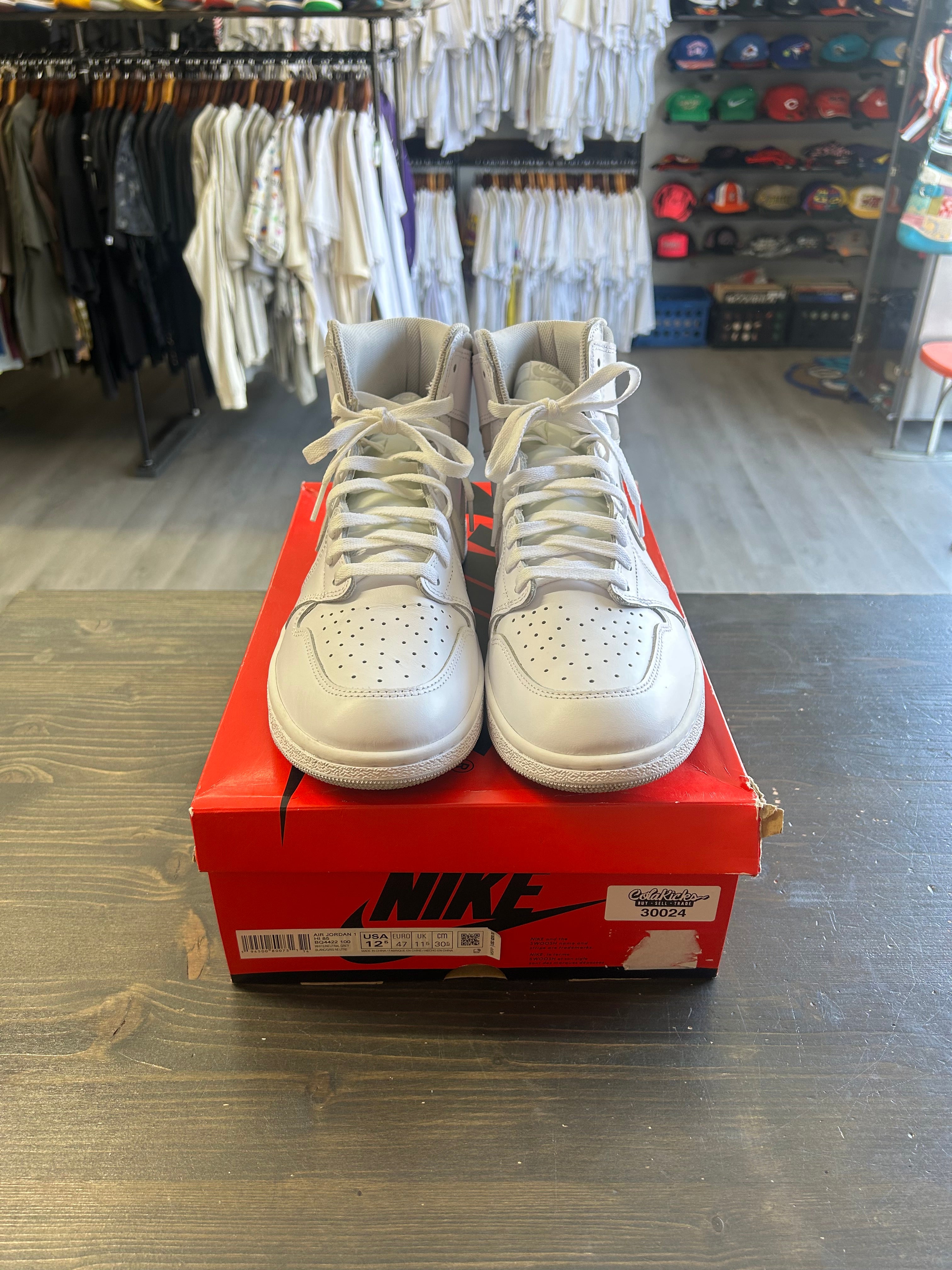 Pre-owned Air Jordan 1 Hi 85 Neutral Grey