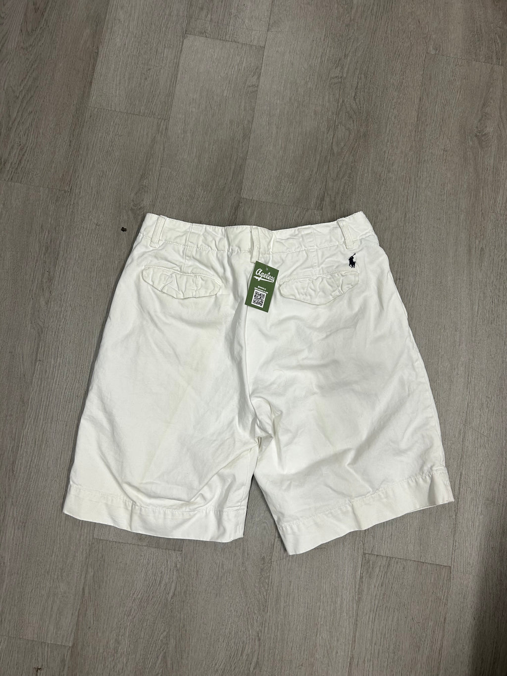 White Polo Ralph Lauren Canvas Shorts