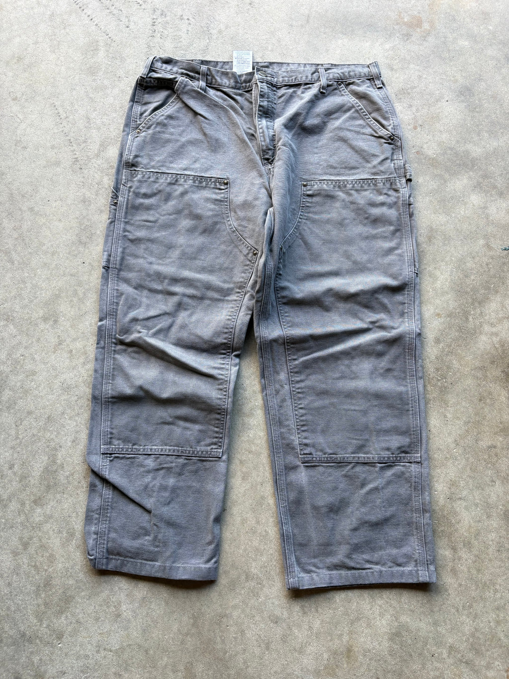 Vintage Grey Double Knee Carhartt Pants