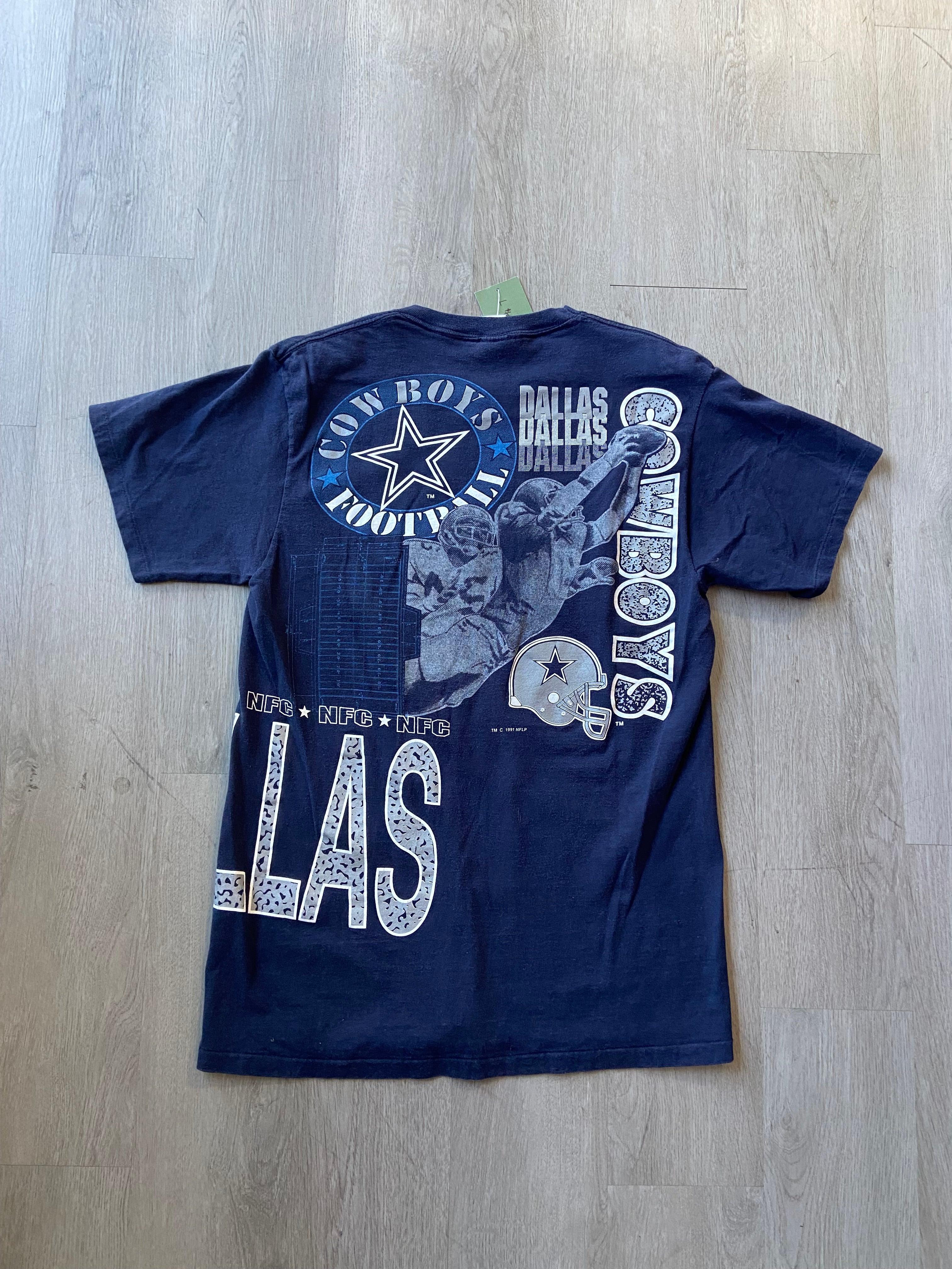 Vintage 1991 Dallas Cowboys AOP Tee