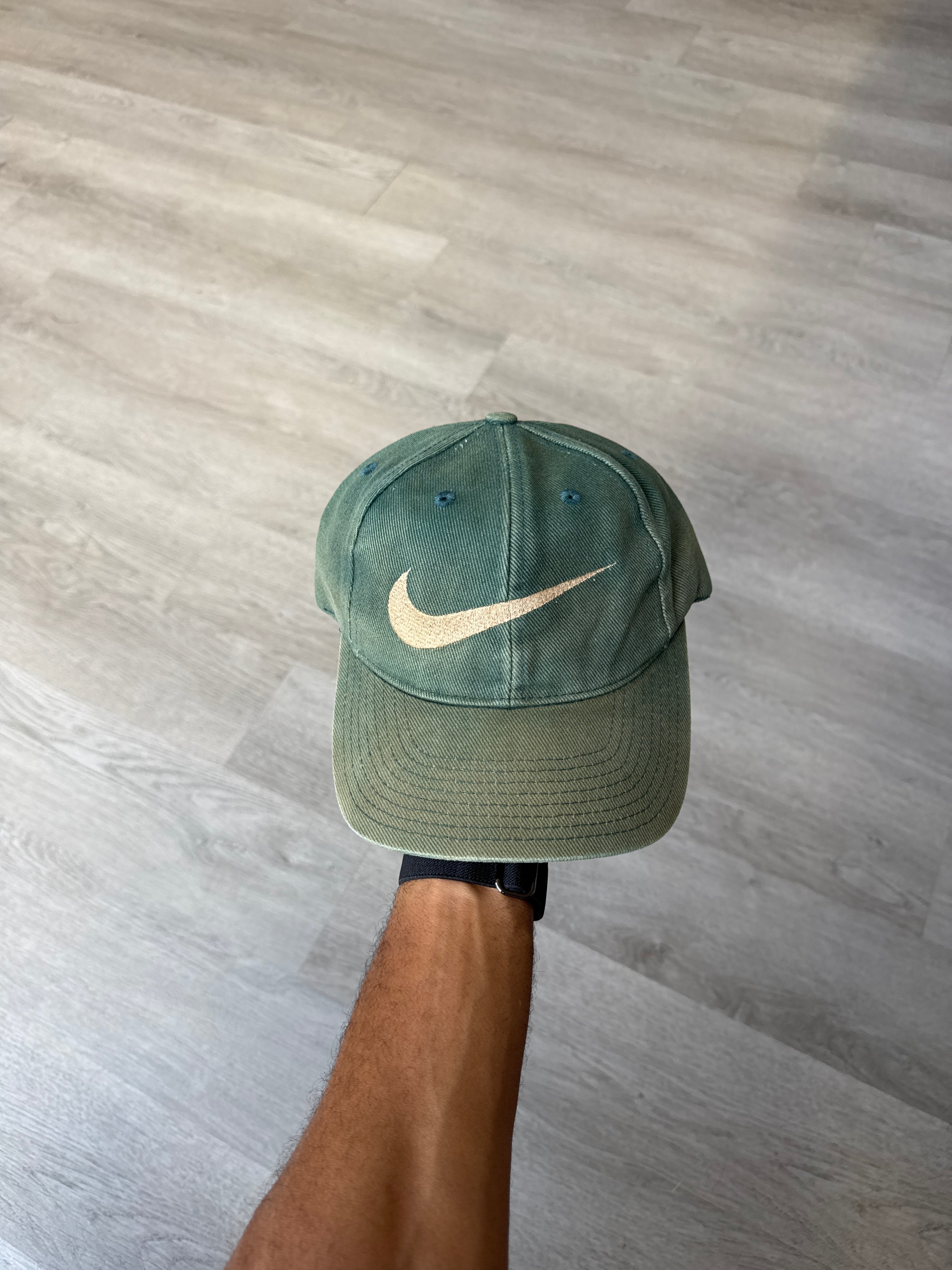 Vintage 90s Nike Distressed Faded Snap Back Hat