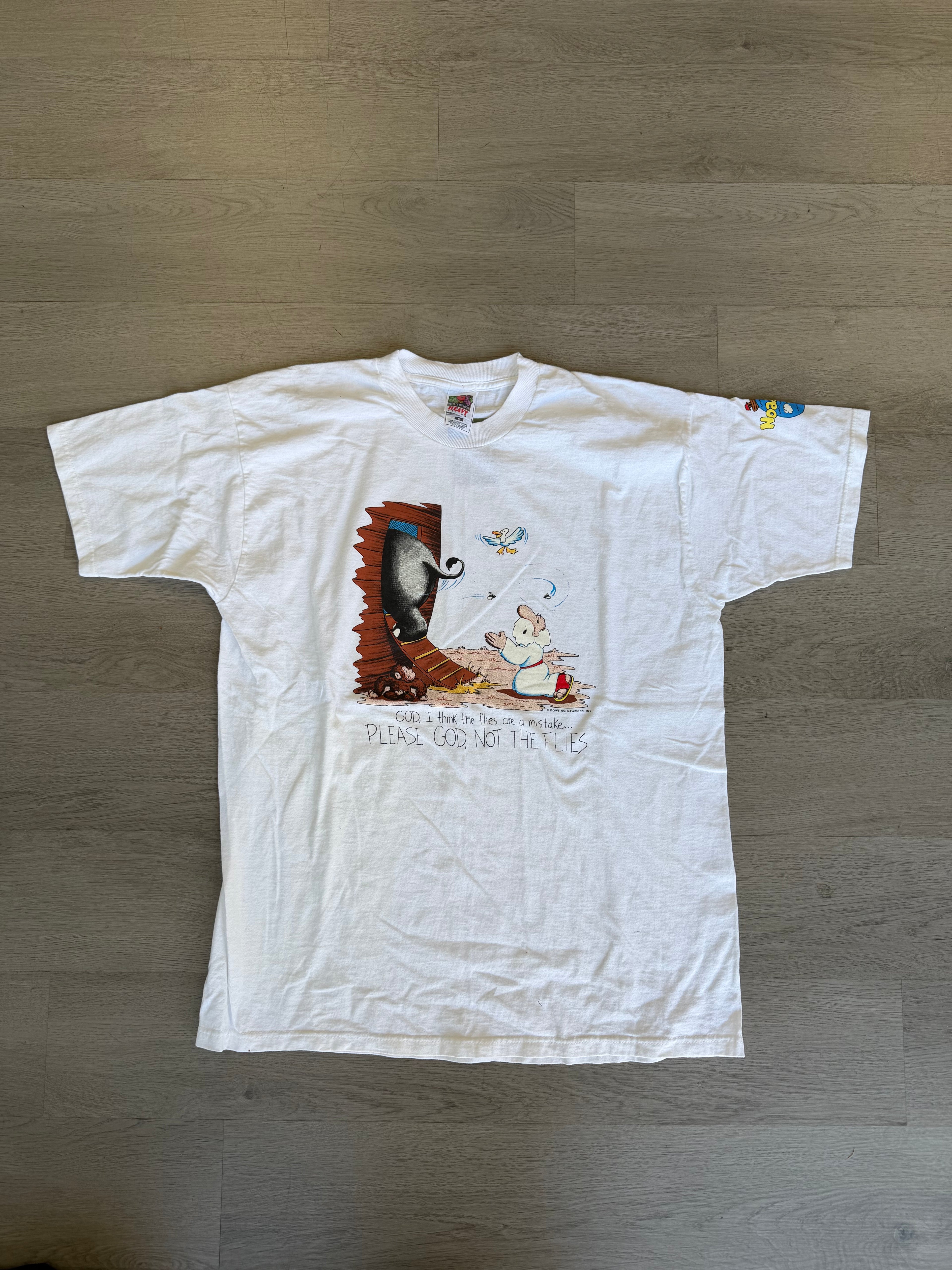 Vintage Please God No Flies Tee