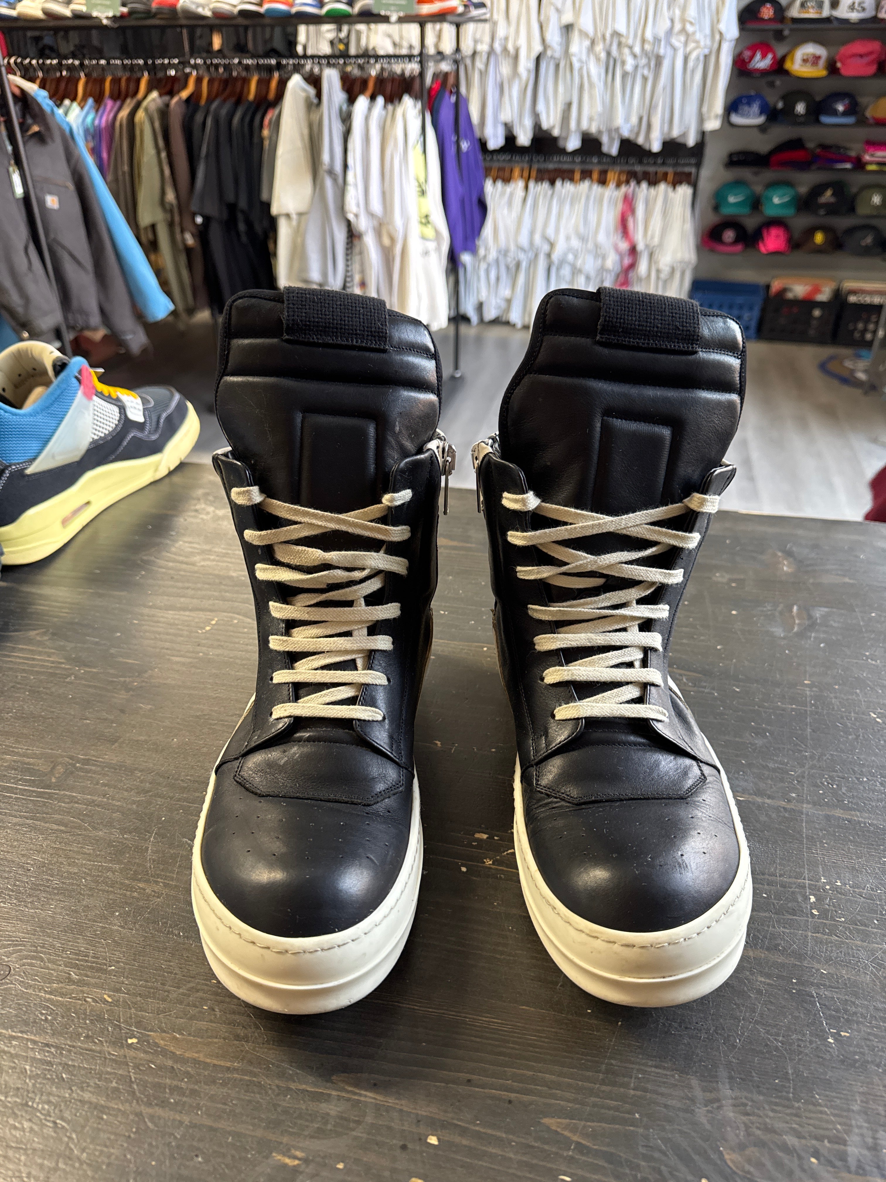 Pre-owned Rick Owen’s Geobasket Black Milk