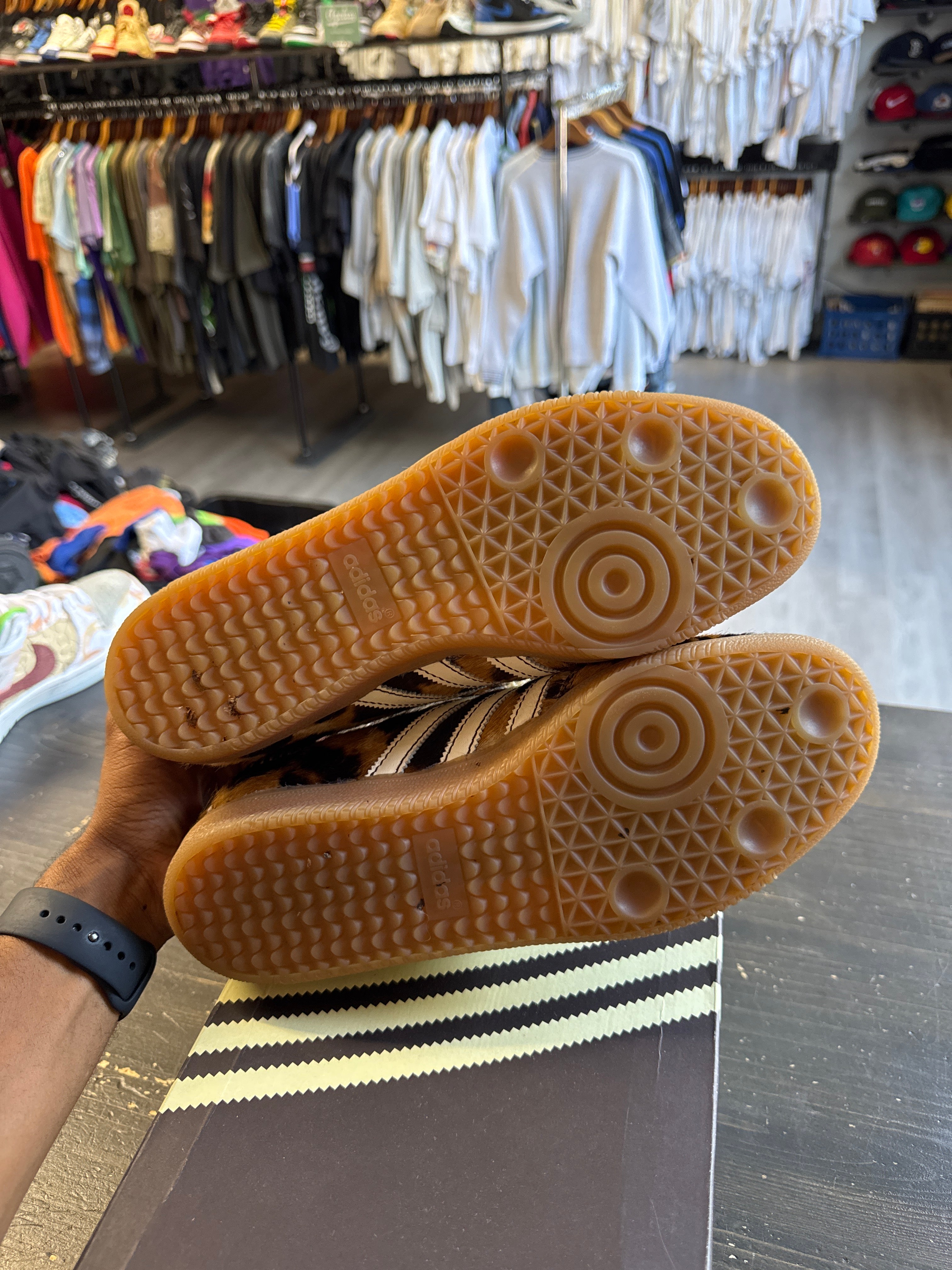 Pre-owned Adidas Samba Pony Wales Boner Leopard