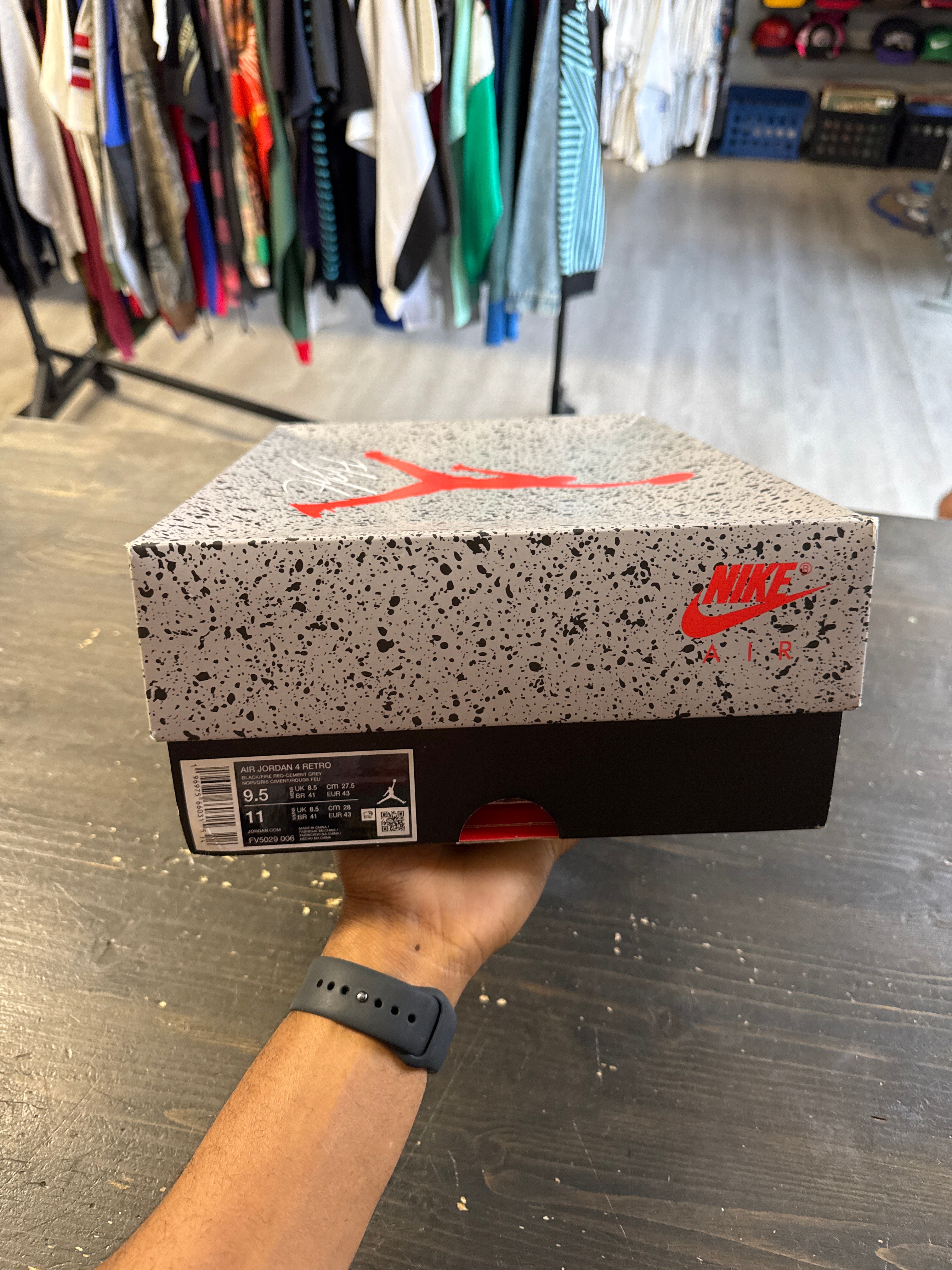 Pre-owned Jordan Retro 4 Bred Reimagined