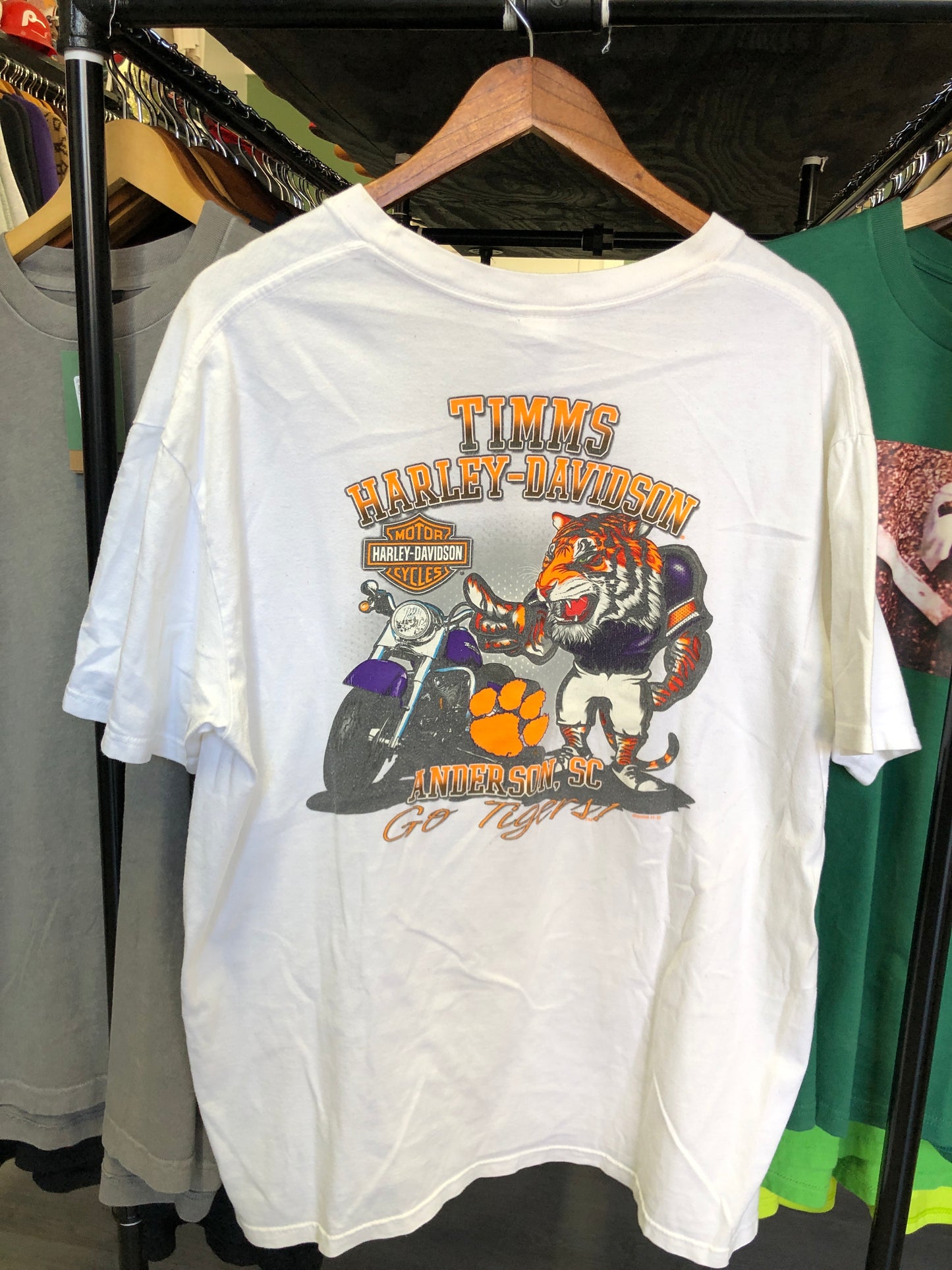 Vintage Harley Davidson Clemson Tee