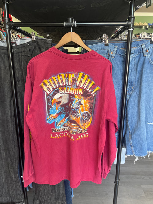 2005 Boot Hill Saloon Motorcycle Rally Longsleeve Tee