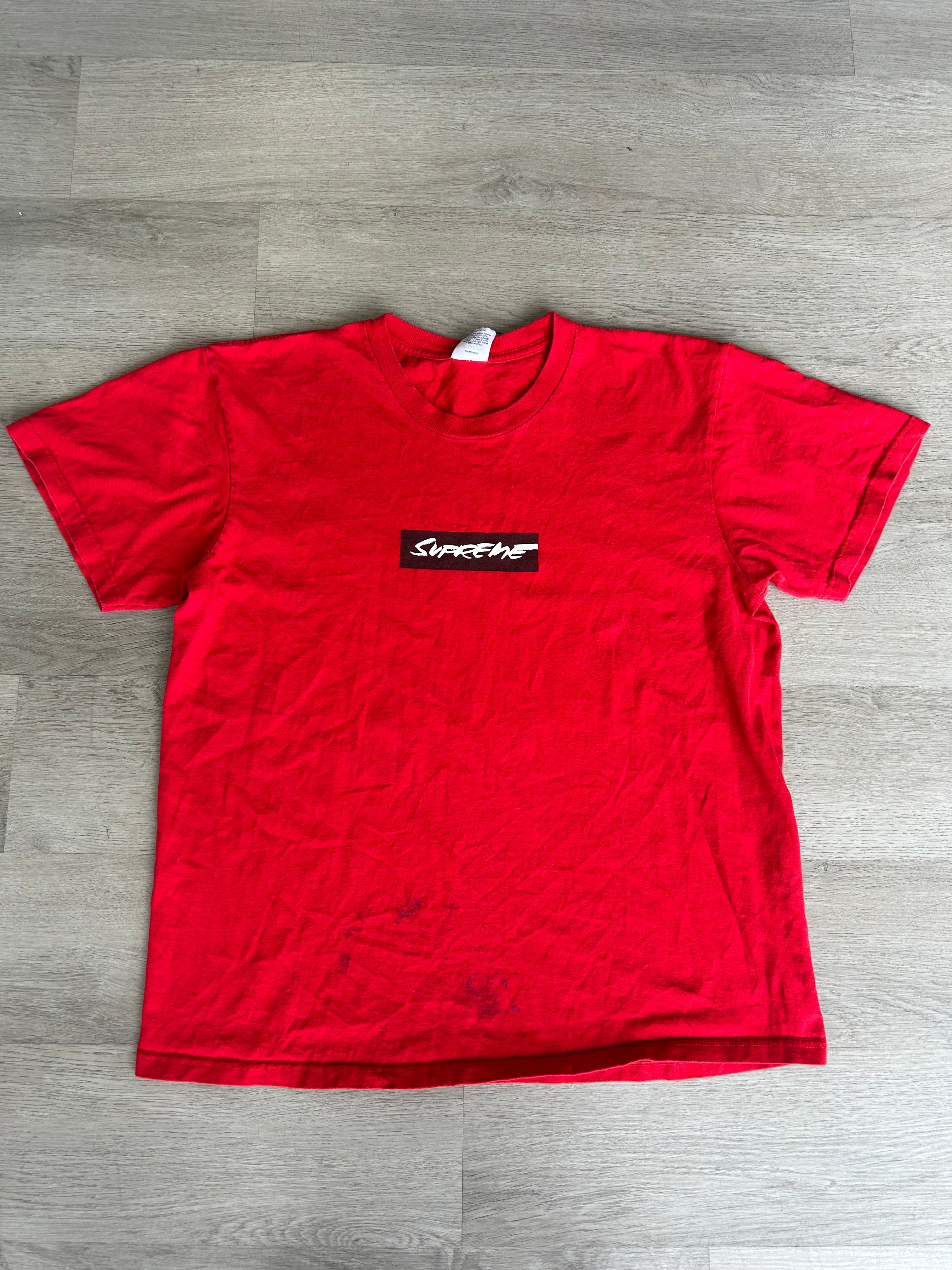 Supreme Futura Box Logo Tee in Red SS 2024