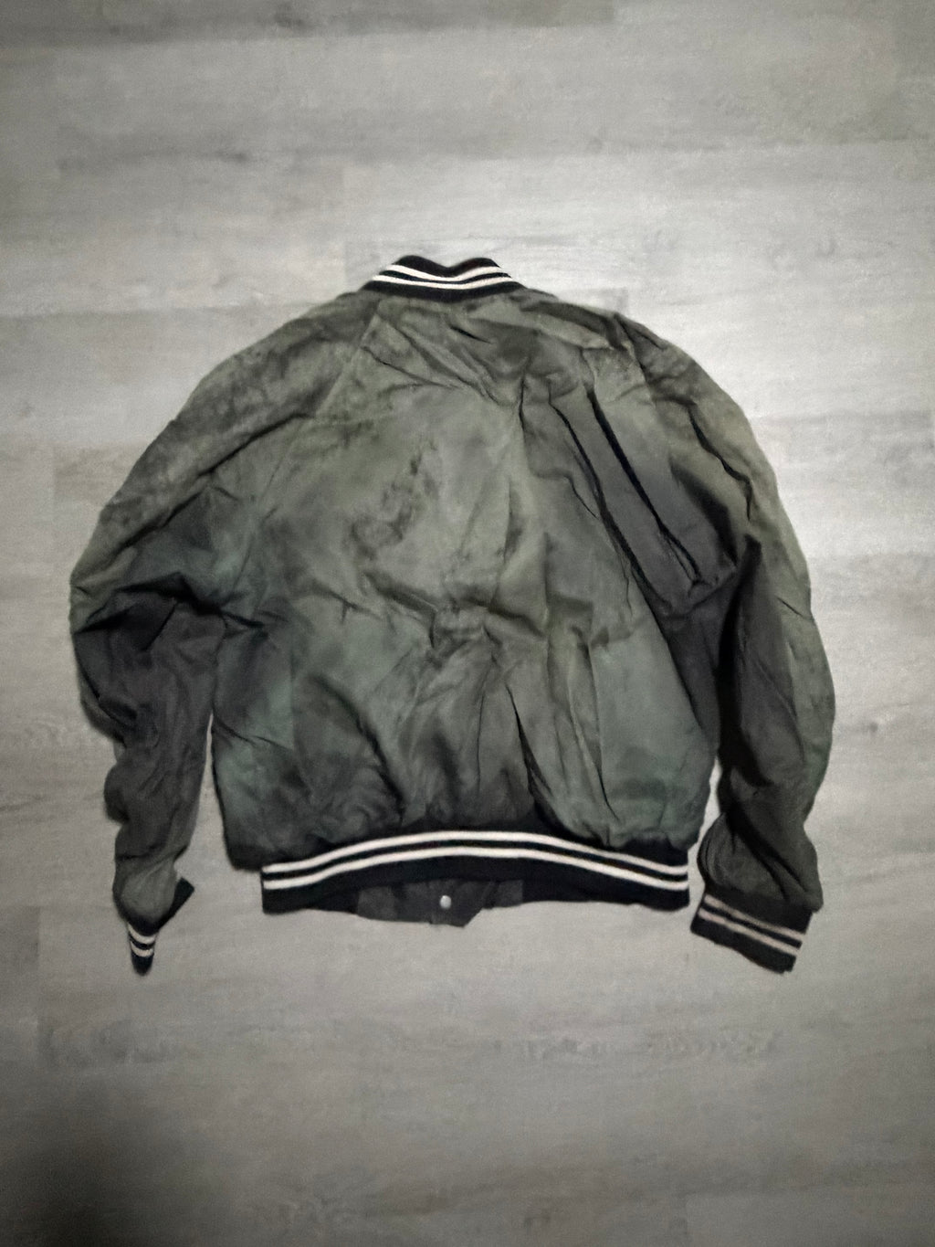 Ariens Black Distressed Bomber Jacket