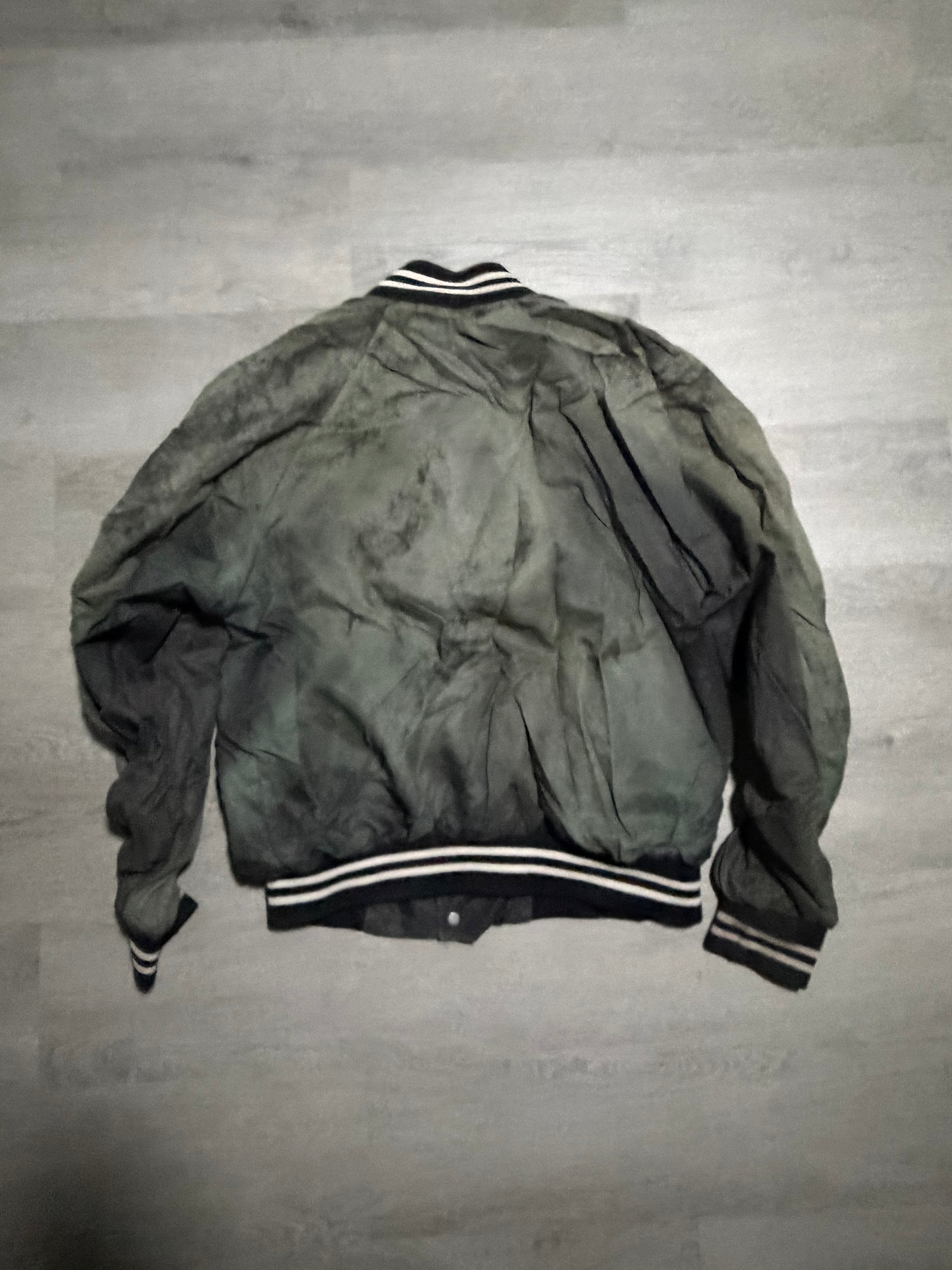 Ariens Black Distressed Bomber Jacket