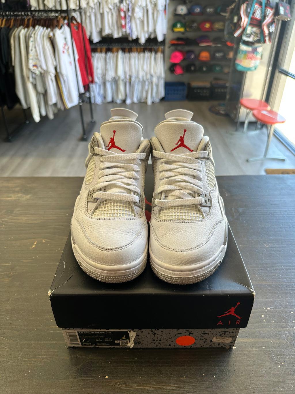 Pre-Owned Jordan 4 Retro White Oreo (2021) (GS)