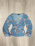 Y2K Women’s Floral Mesh Top