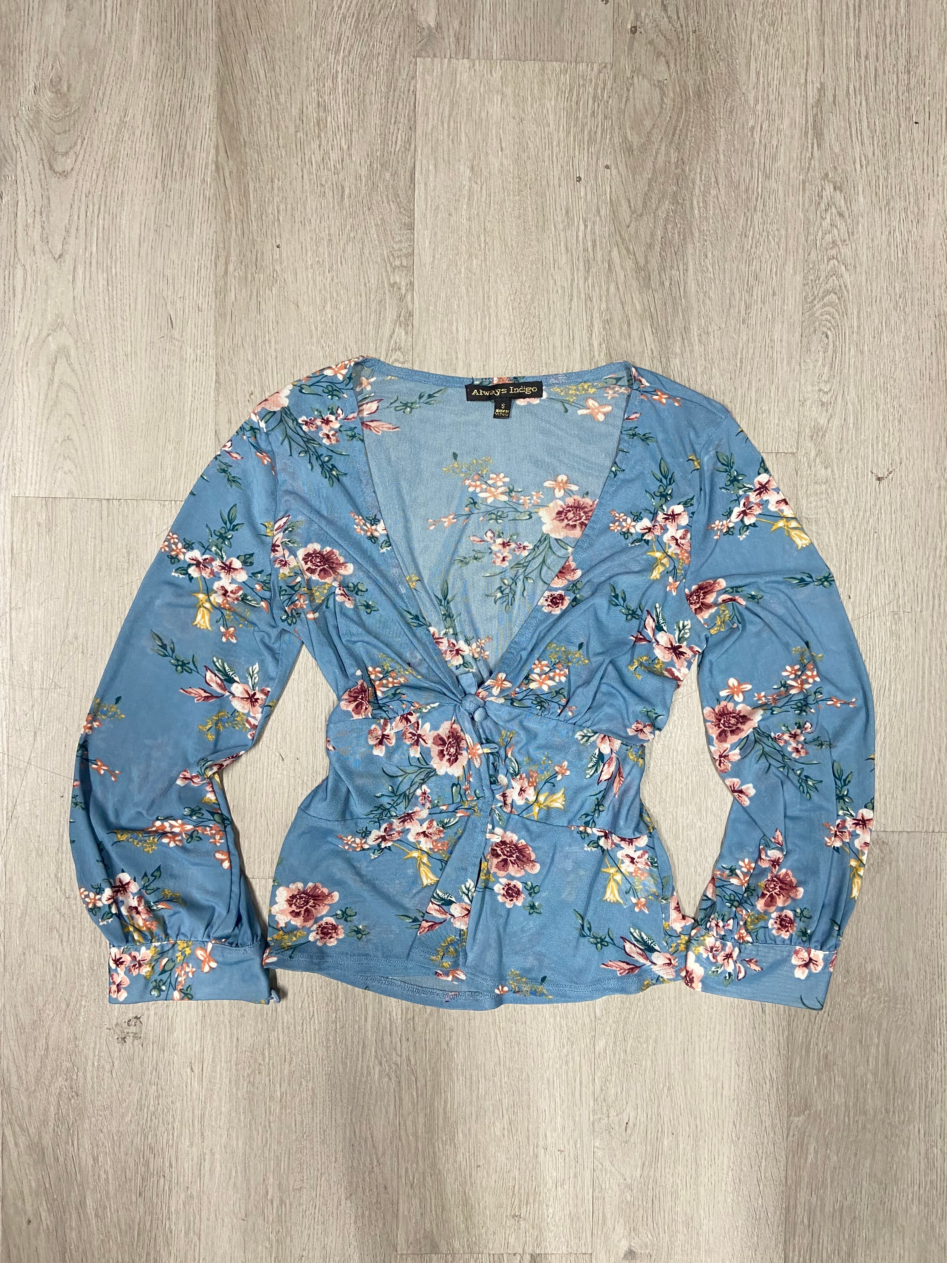 Y2K Women’s Floral Mesh Top