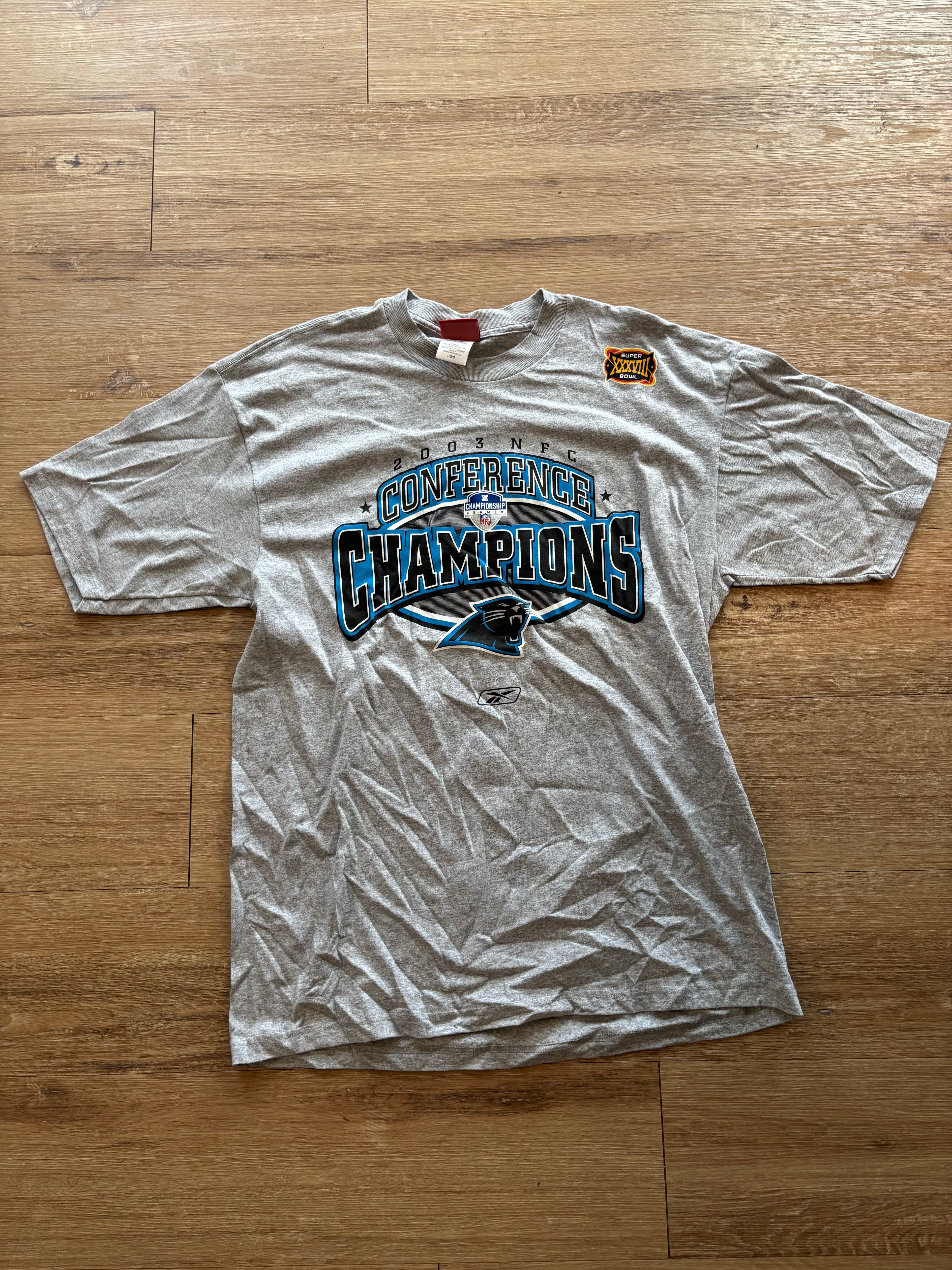 Vintage 2003 Carolina Panthers NFC Championship Tee