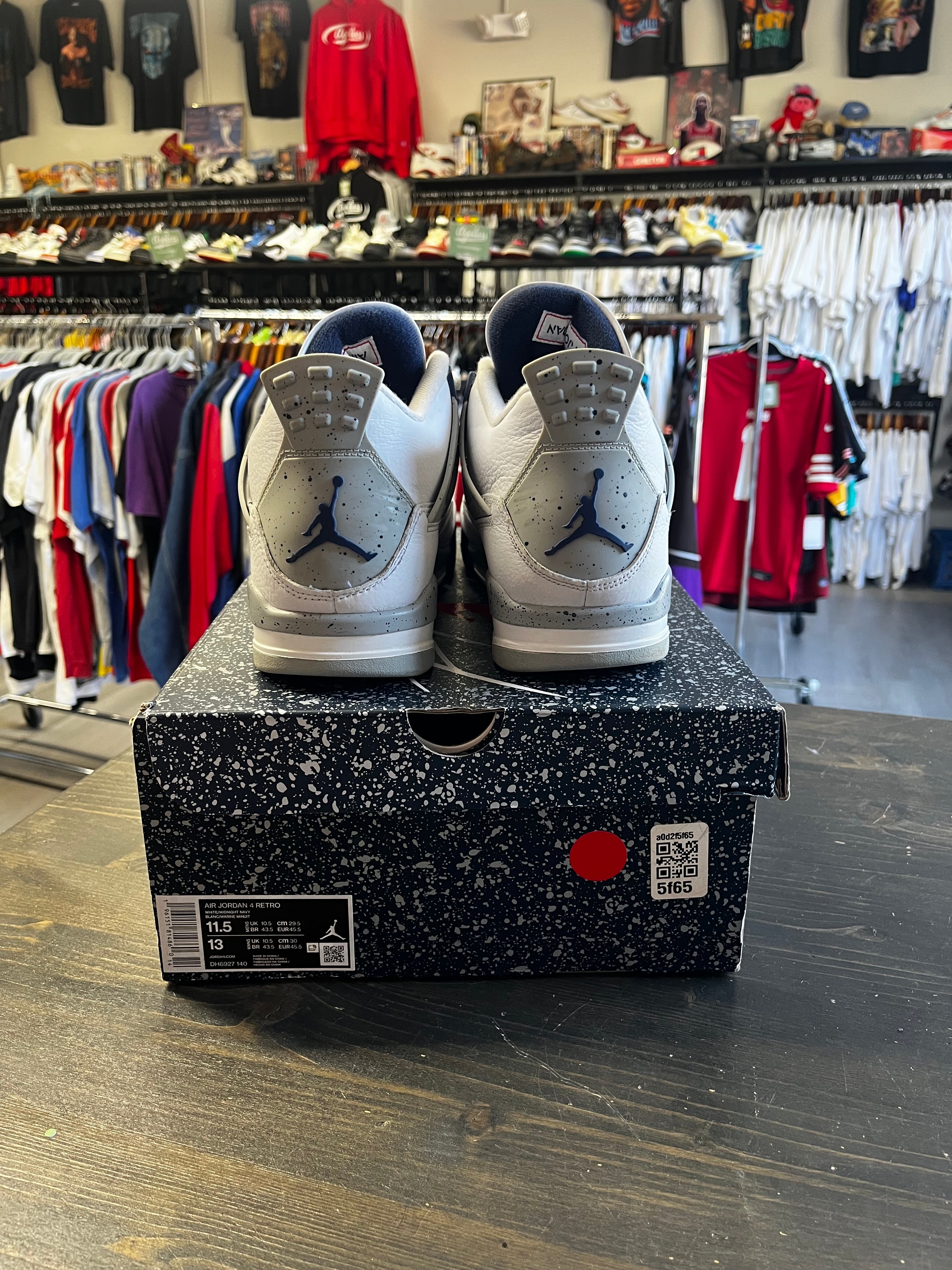 Pre-Owned Nike Air Jordan 4 Retro Midnight Navy