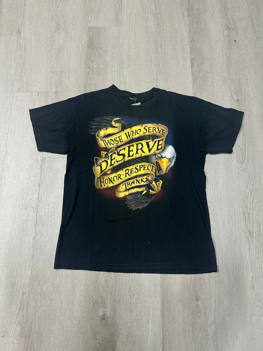 Vintage Those Who Served Deserve Honor Respect Thanks Tee